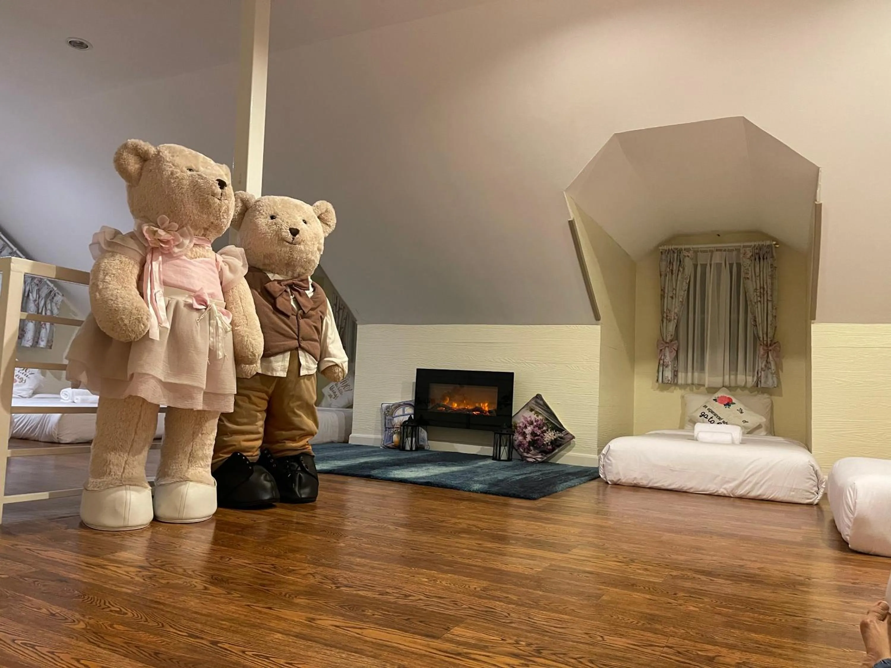 Bed in Misty English Cottage