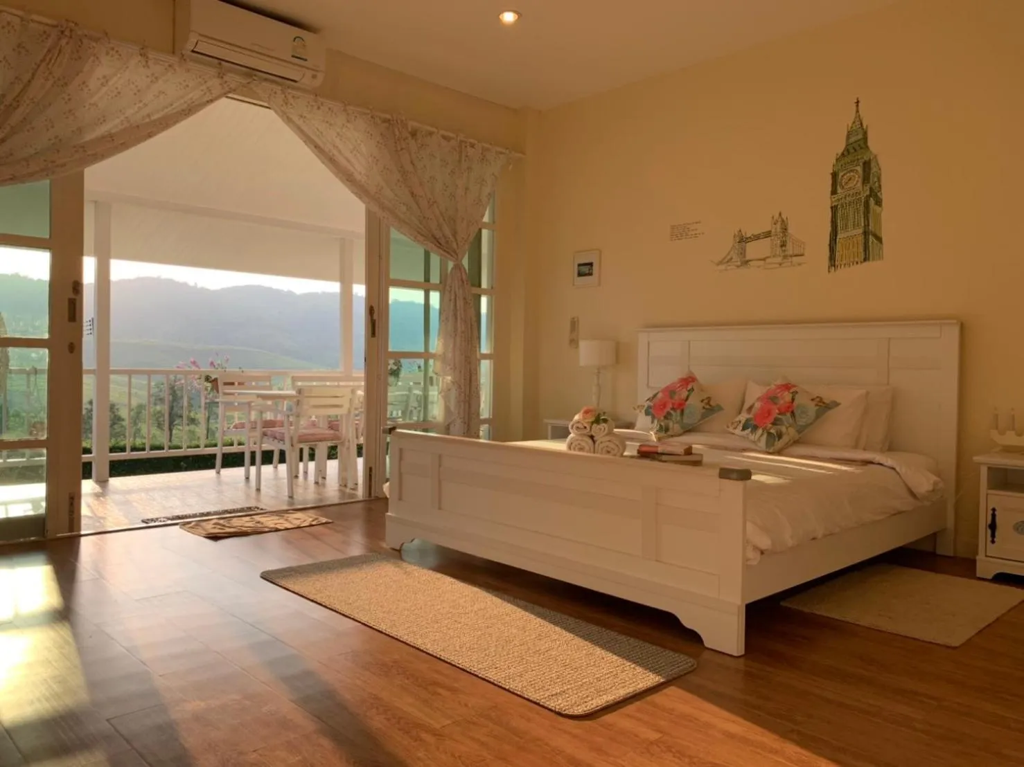 Bed in Misty English Cottage