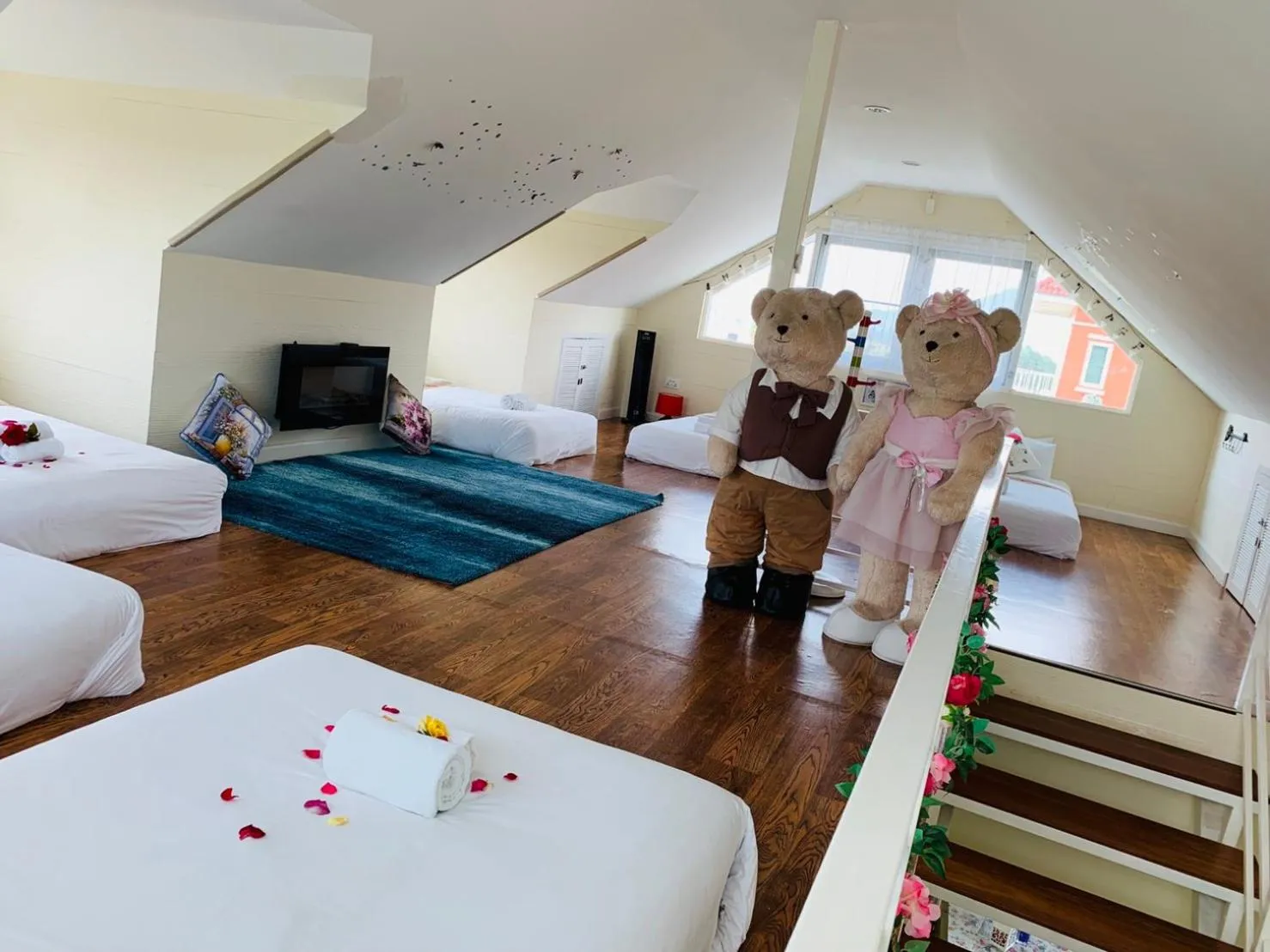 Bed in Misty English Cottage