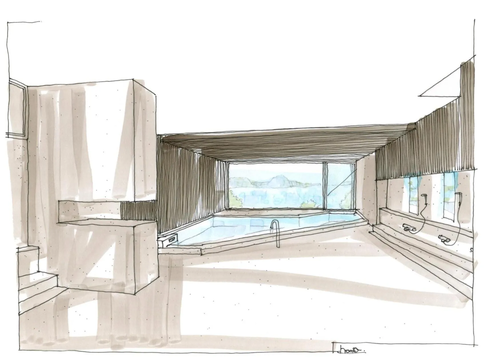 Public Bath in Hotel Uohan