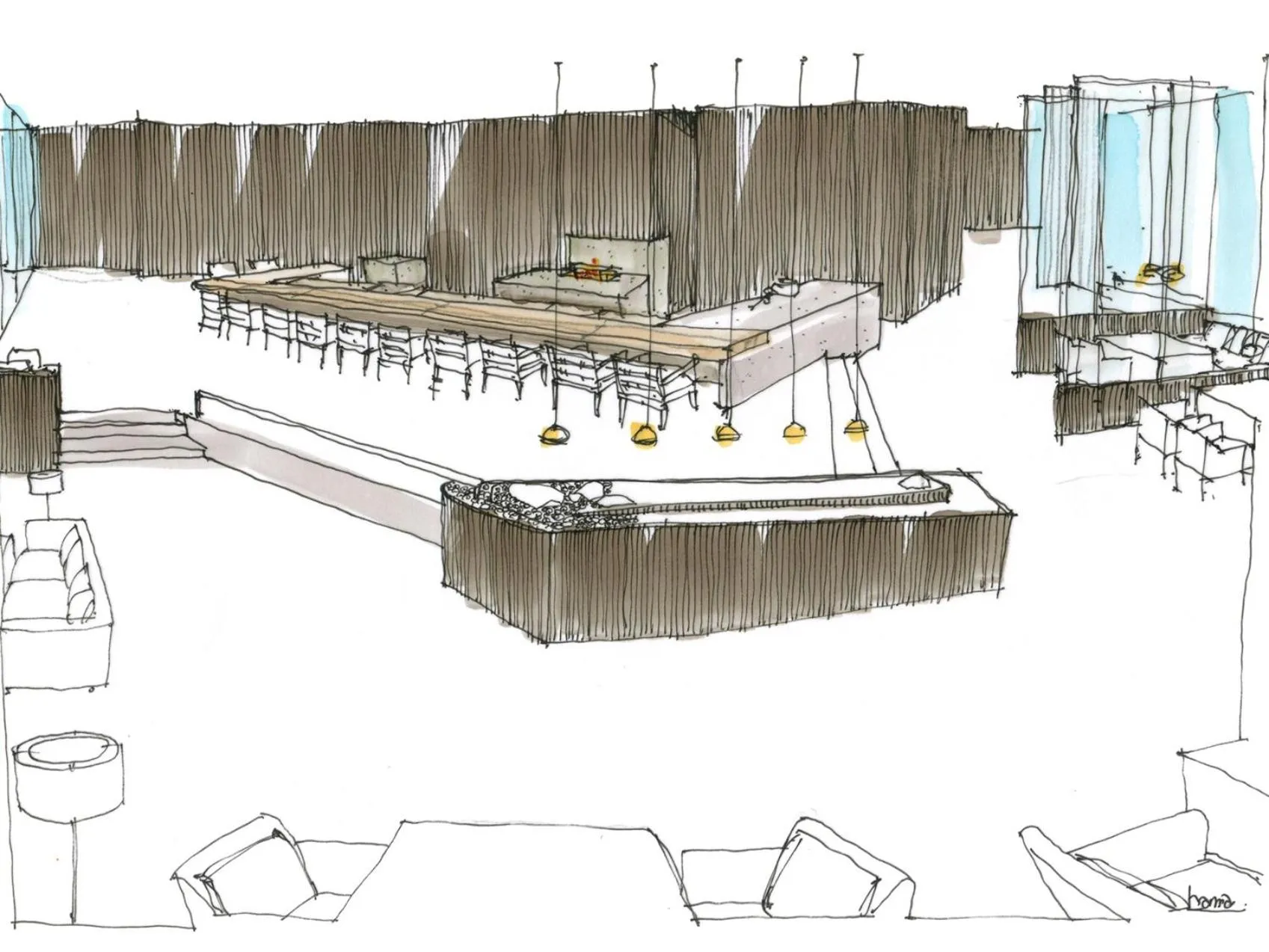 Dining area in Hotel Uohan