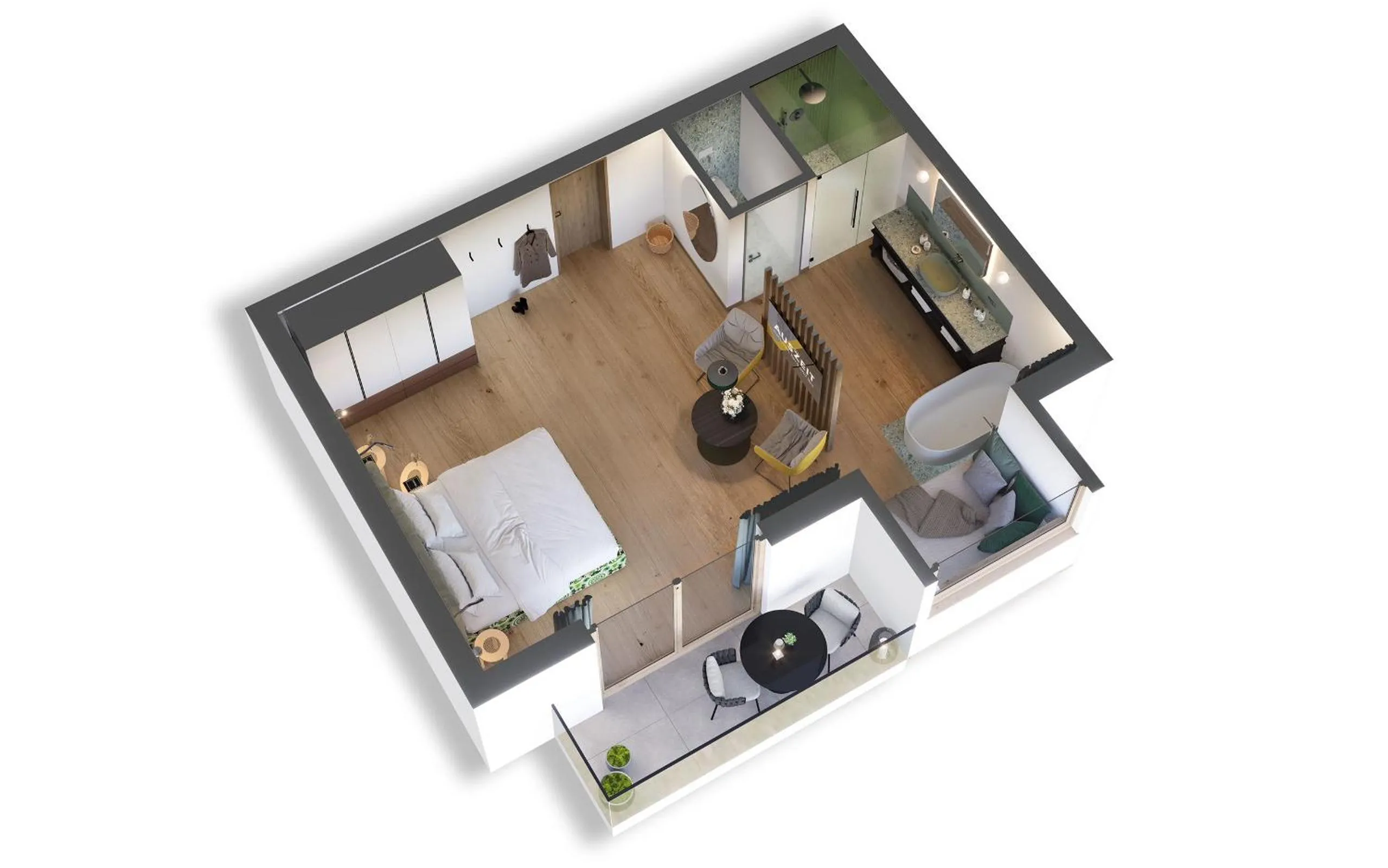 Bed in Hotel Auszeit