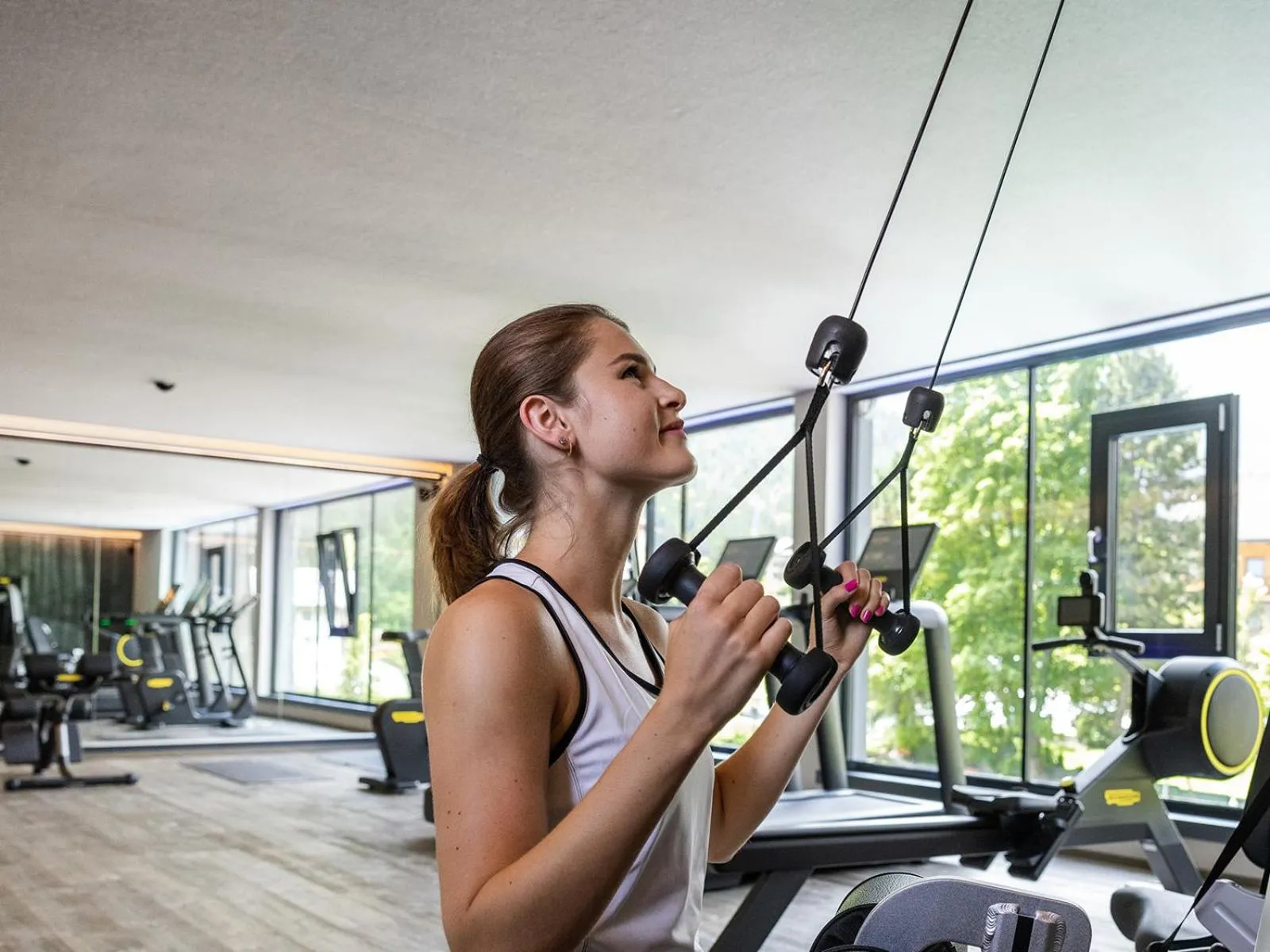 Fitness centre/facilities in Hotel Auszeit