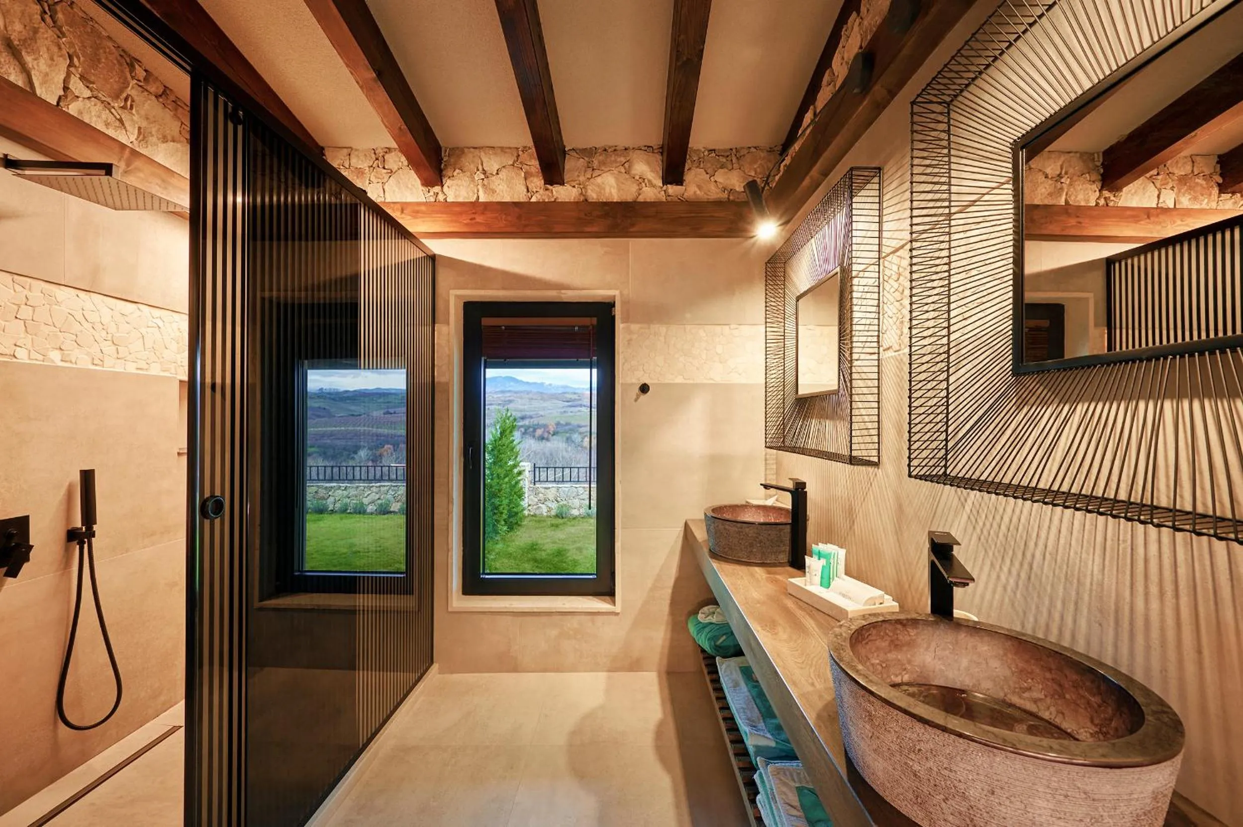 Bathroom in Zornitza Family Estate Relais & Chateaux