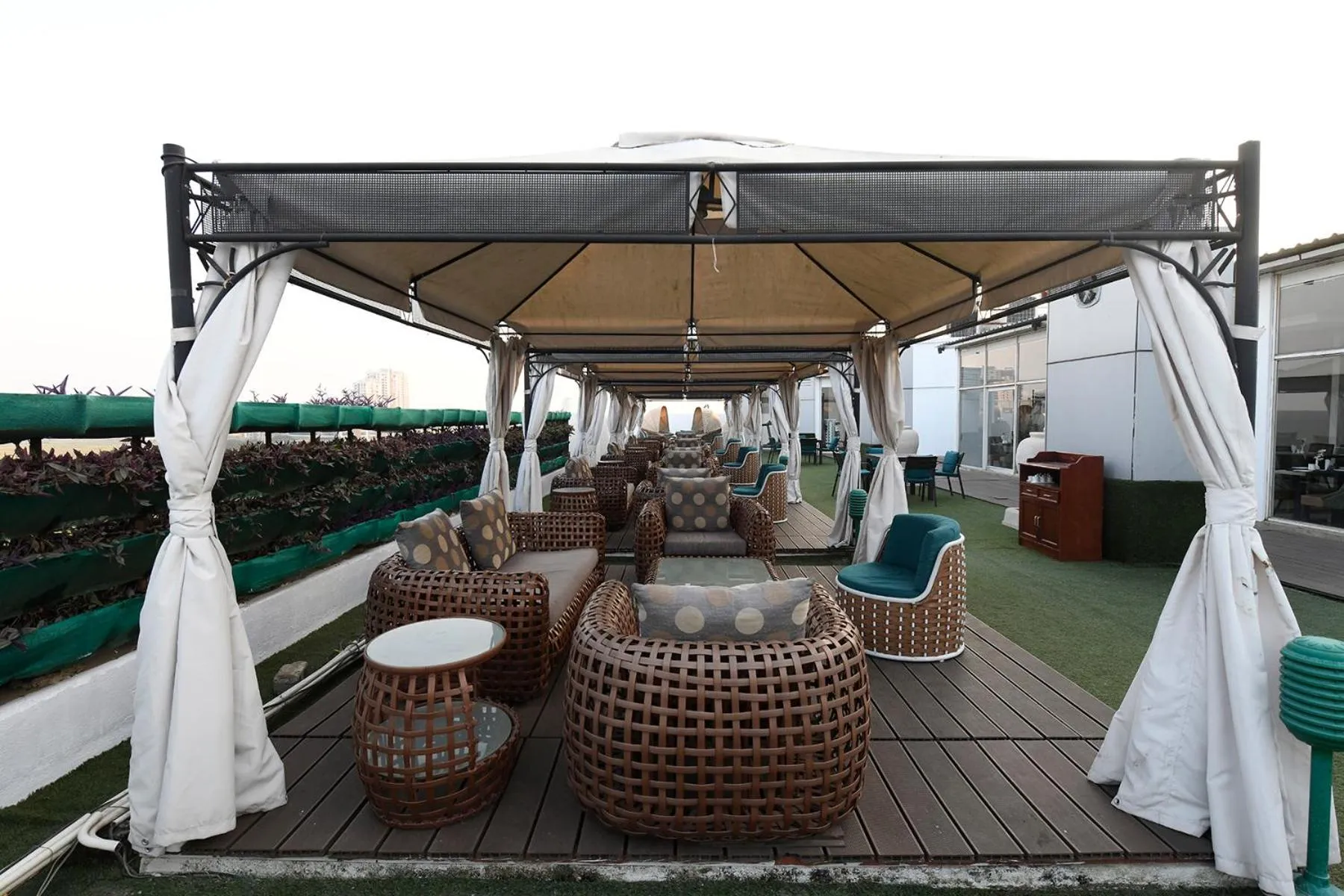 Seating area in Pal Heights Mantra