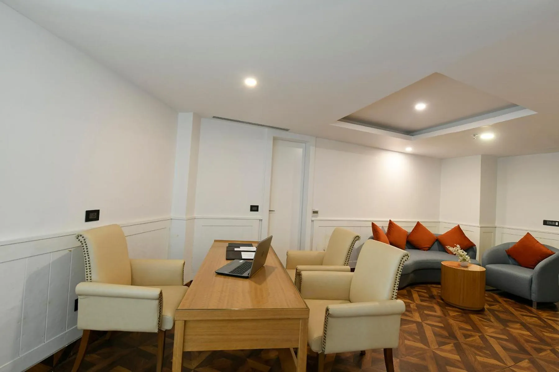 Seating area in Pal Heights Mantra