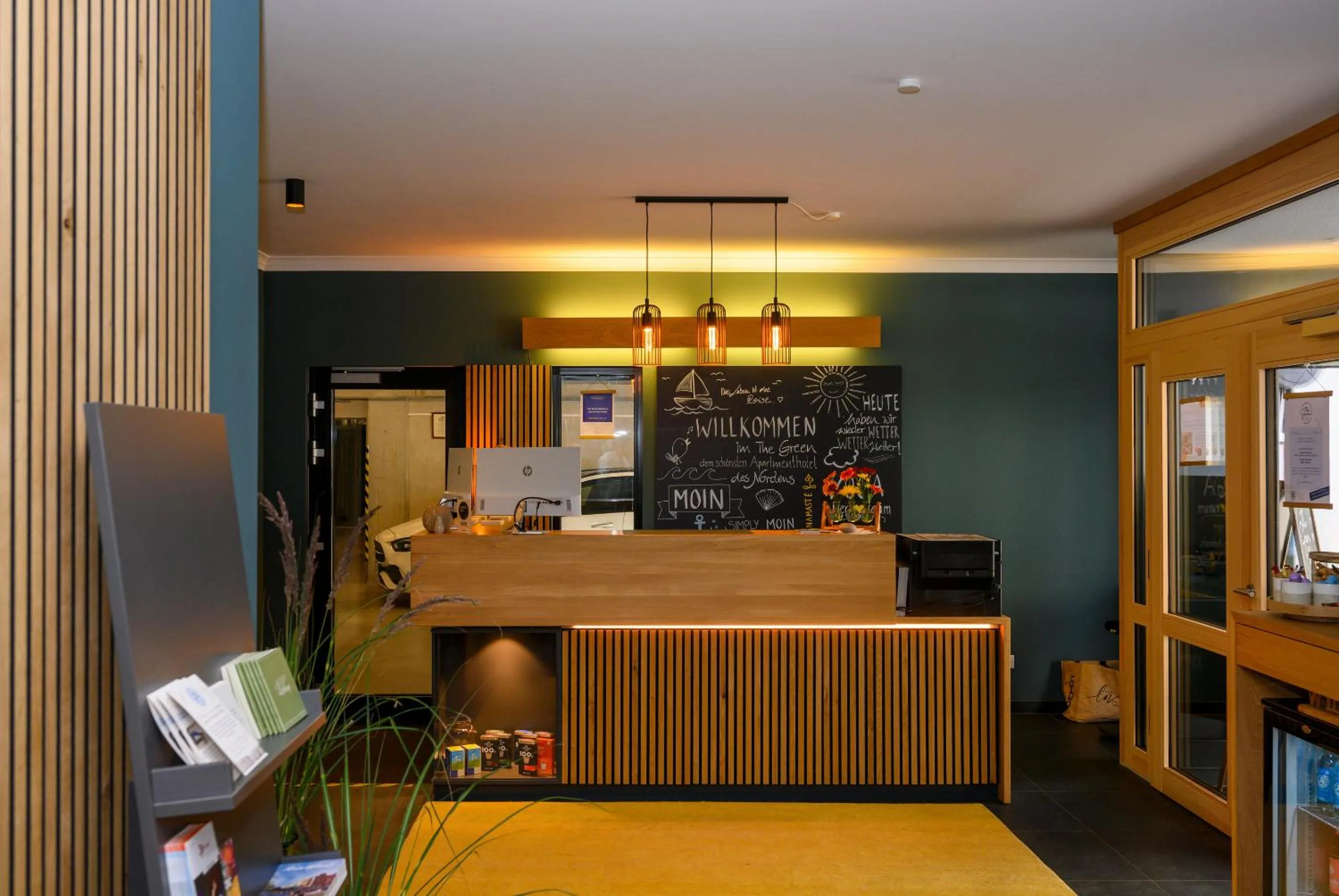 Lobby or reception in The Green Rostock Apartment Hotel