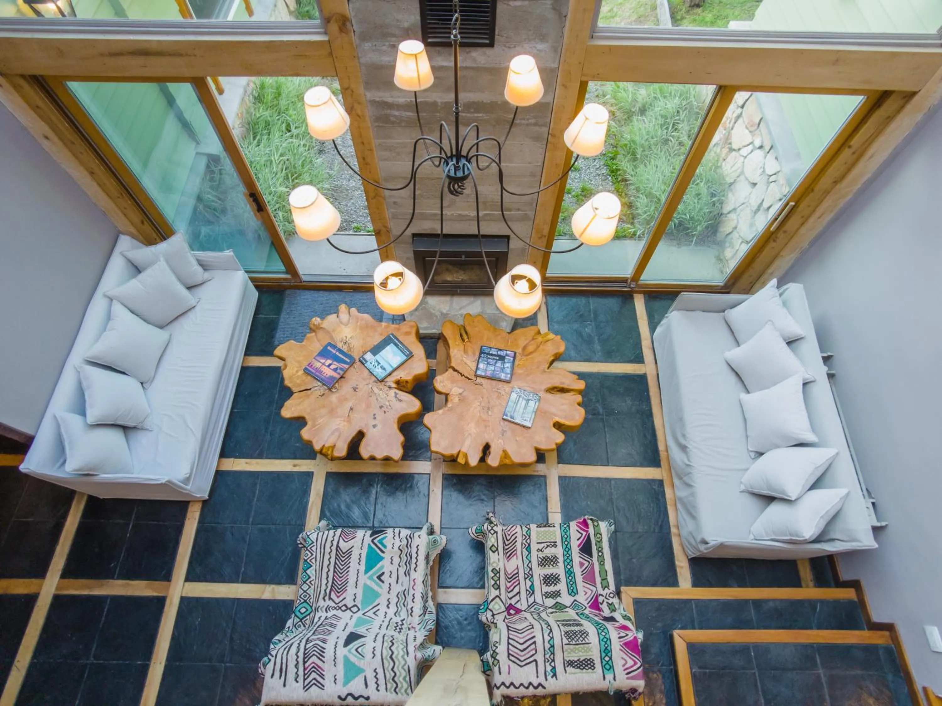 Living room in Hostería Verde Morada