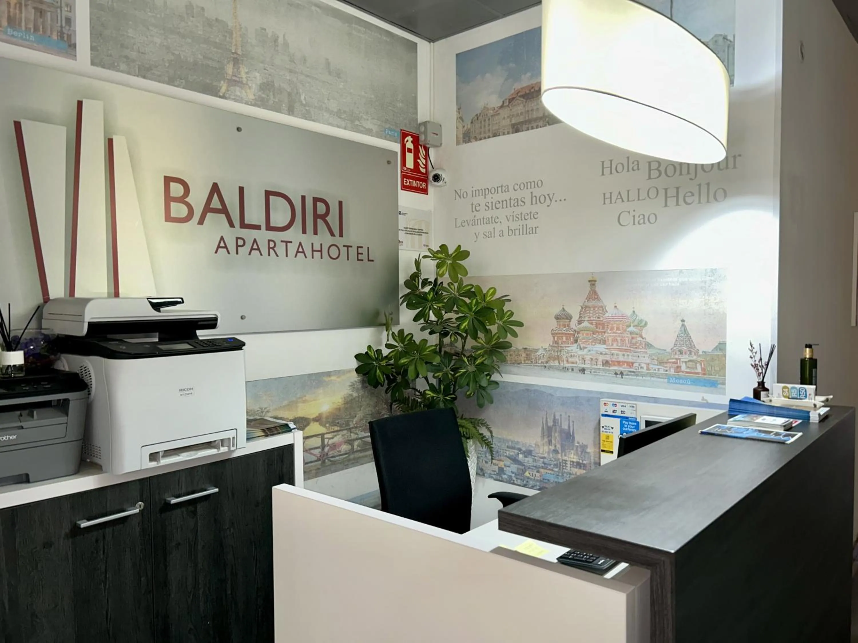 Lobby or reception in Apartahotel Baldiri