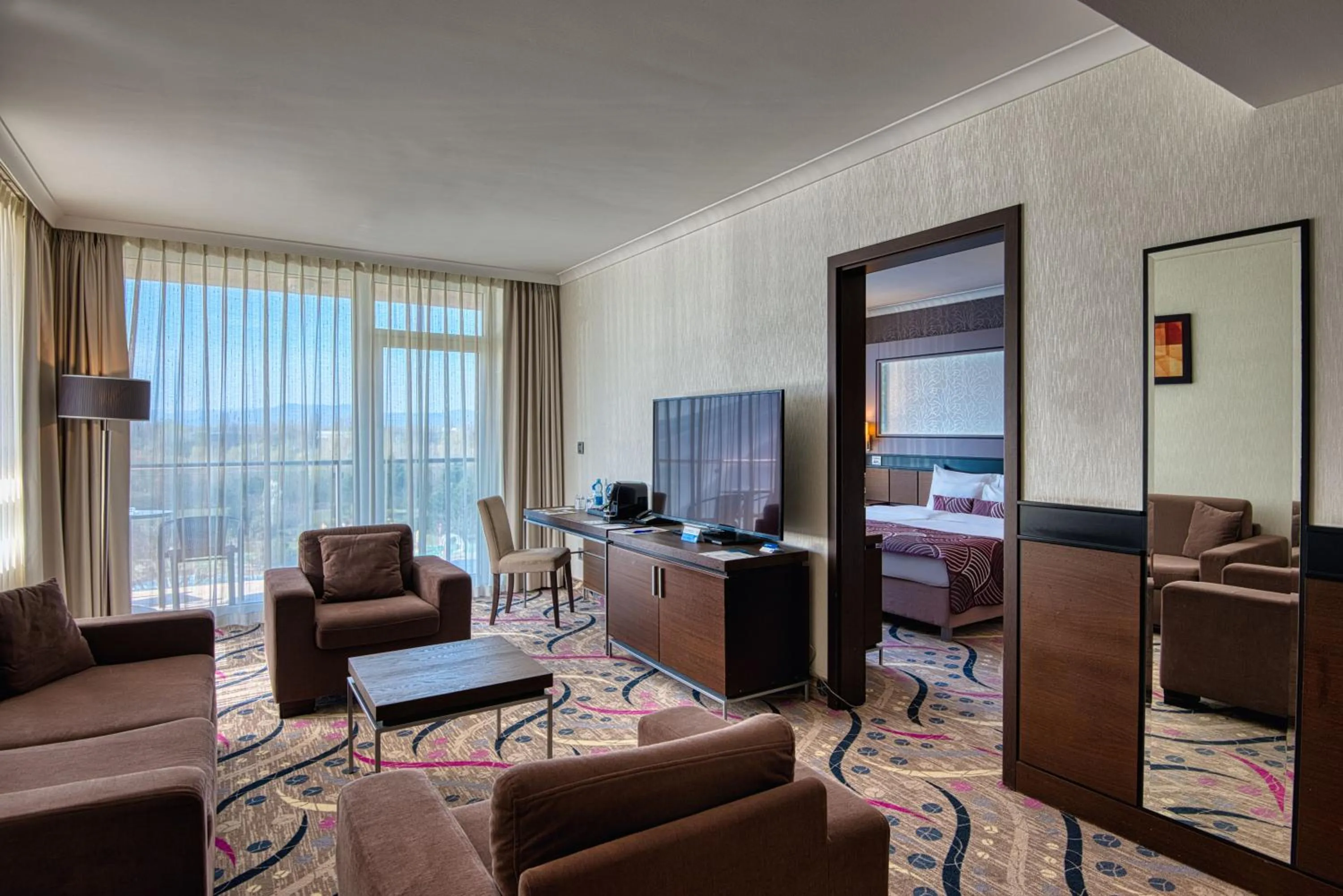 Living room in Aquaworld Resort Budapest