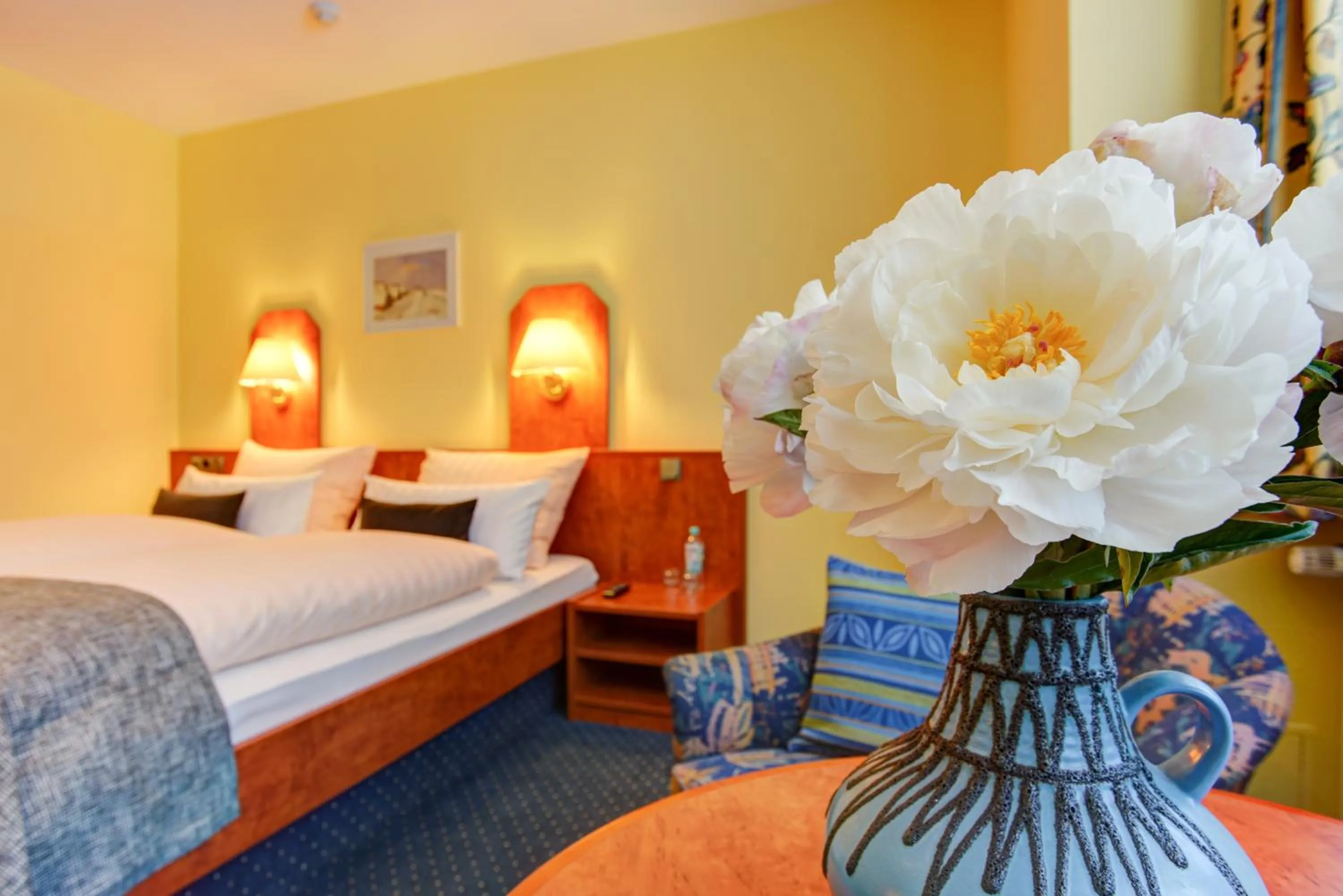 Bed in Hotel Elbinsel free parking