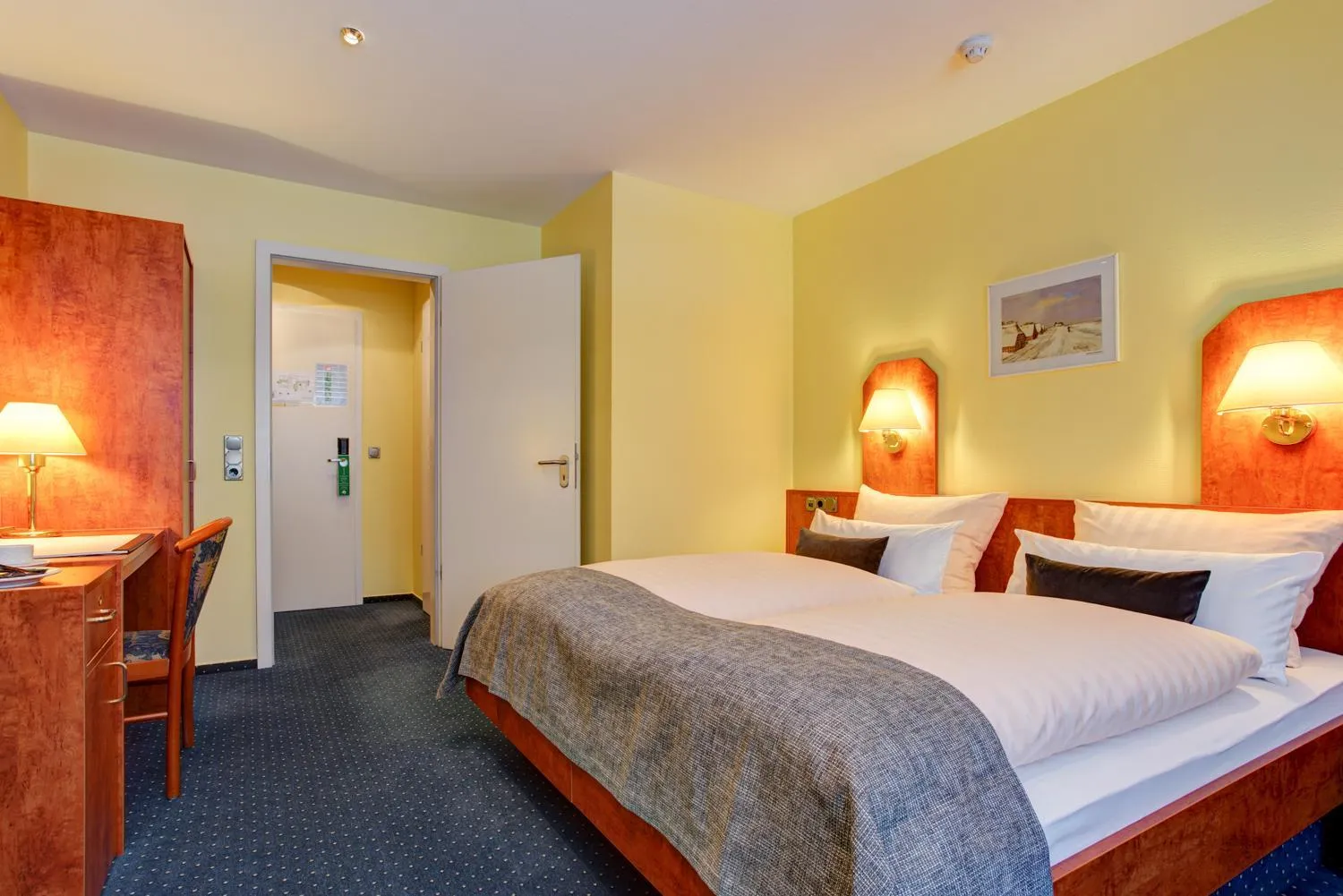 Bed in Hotel Elbinsel free parking