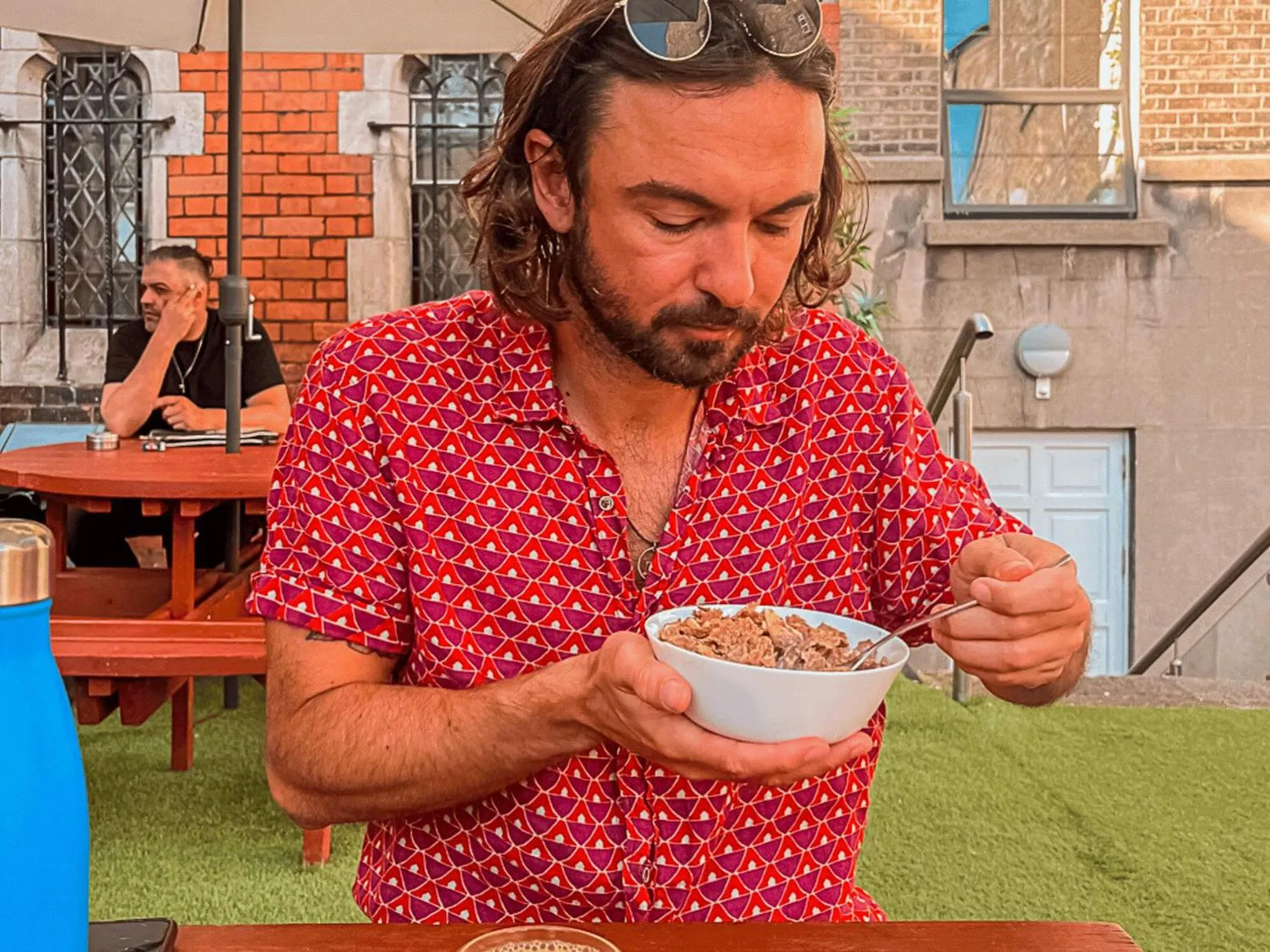 Garden in Gardiner House Hostel