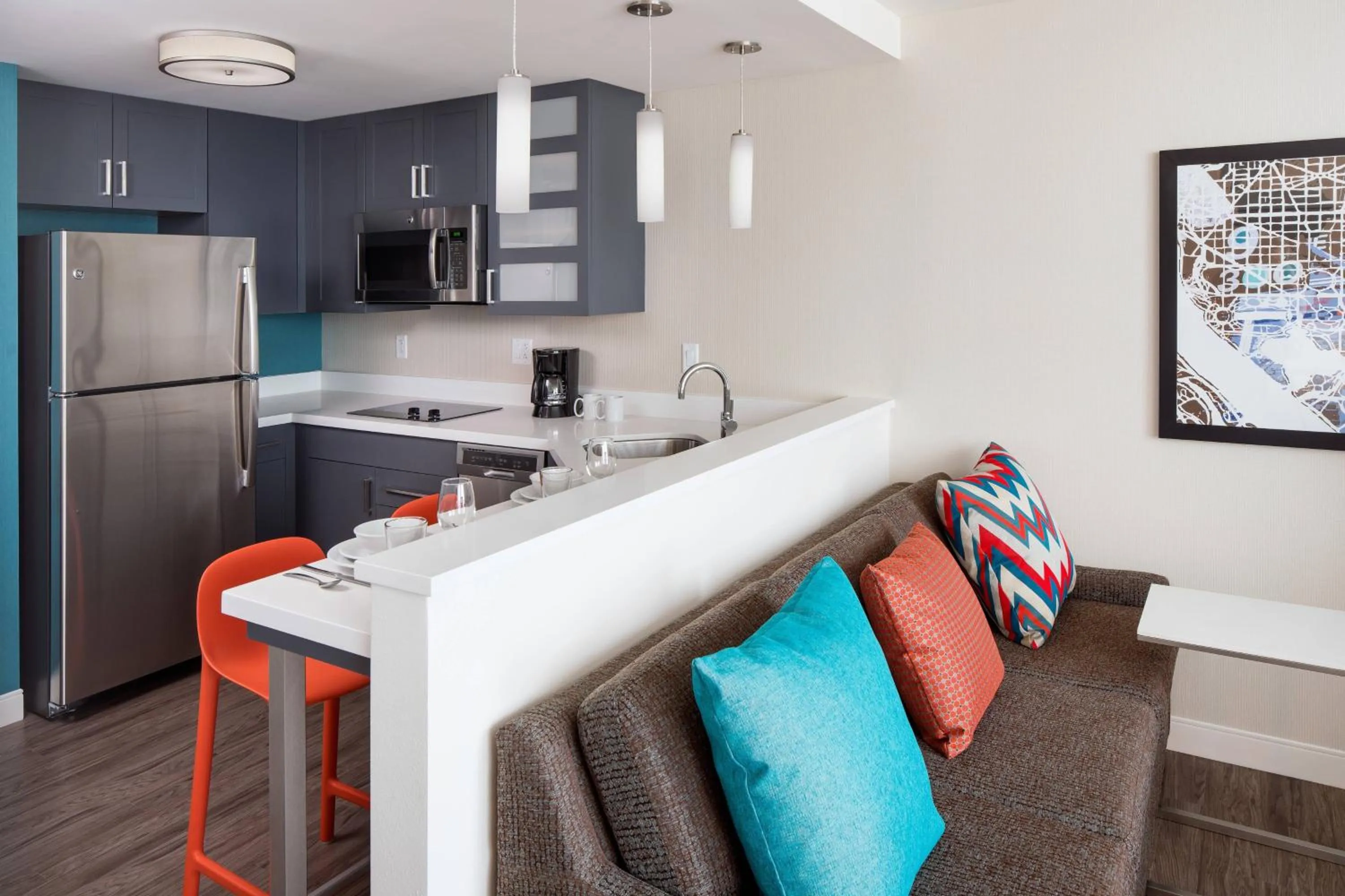 Kitchen or kitchenette in Residence Inn Washington Capitol Hill/Navy Yard