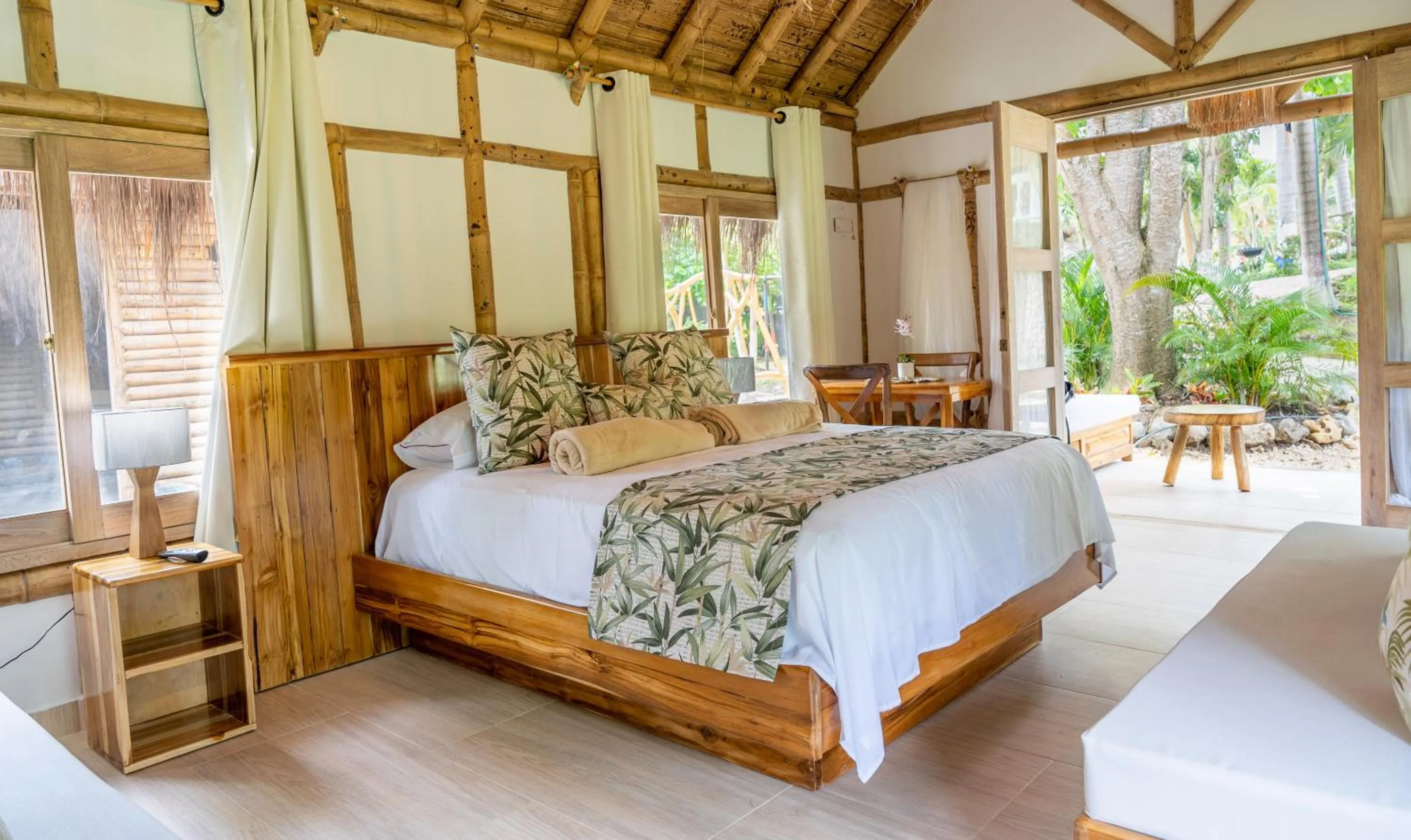 Bed in Eco Hotel Villa Martha