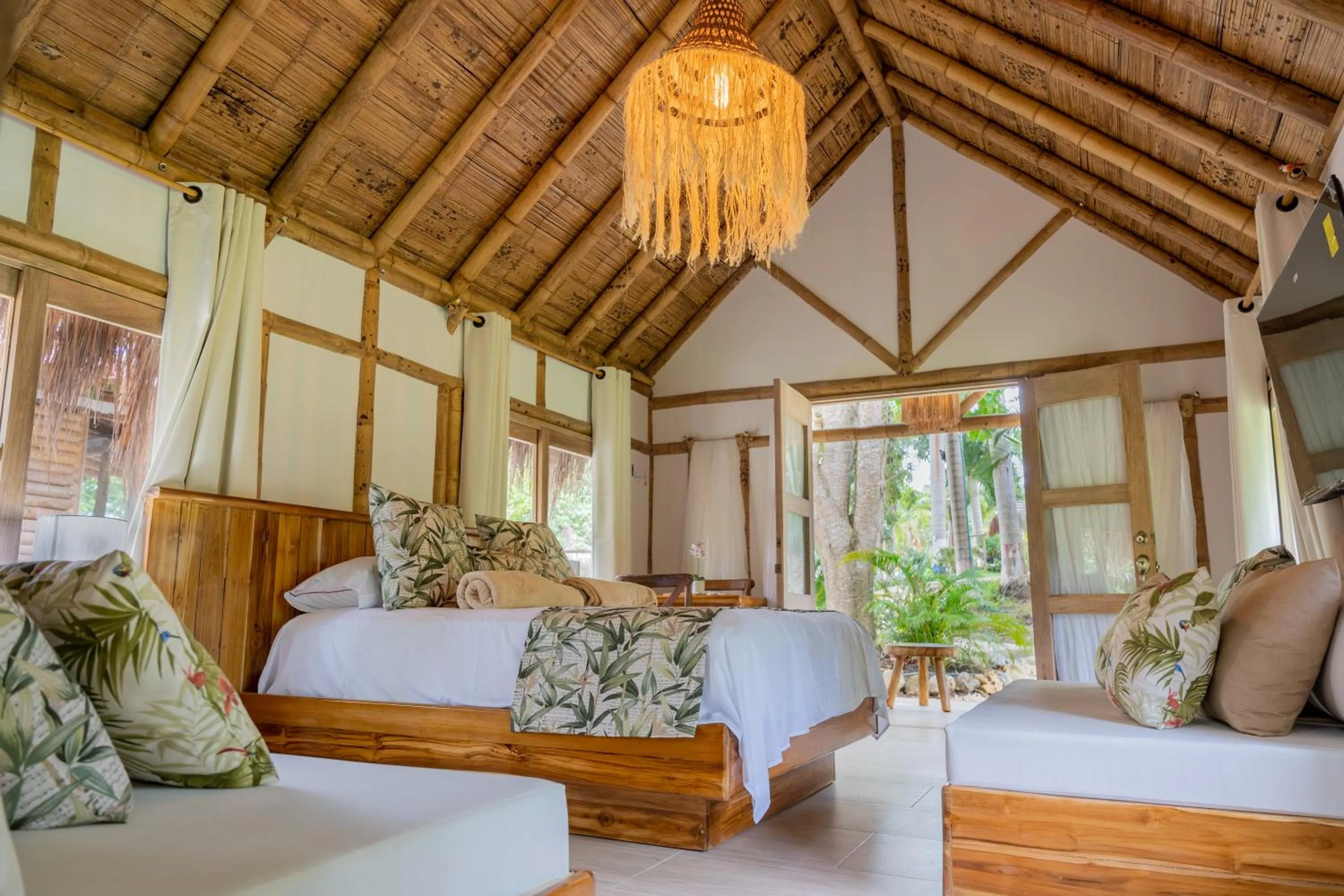 Bed in Eco Hotel Villa Martha