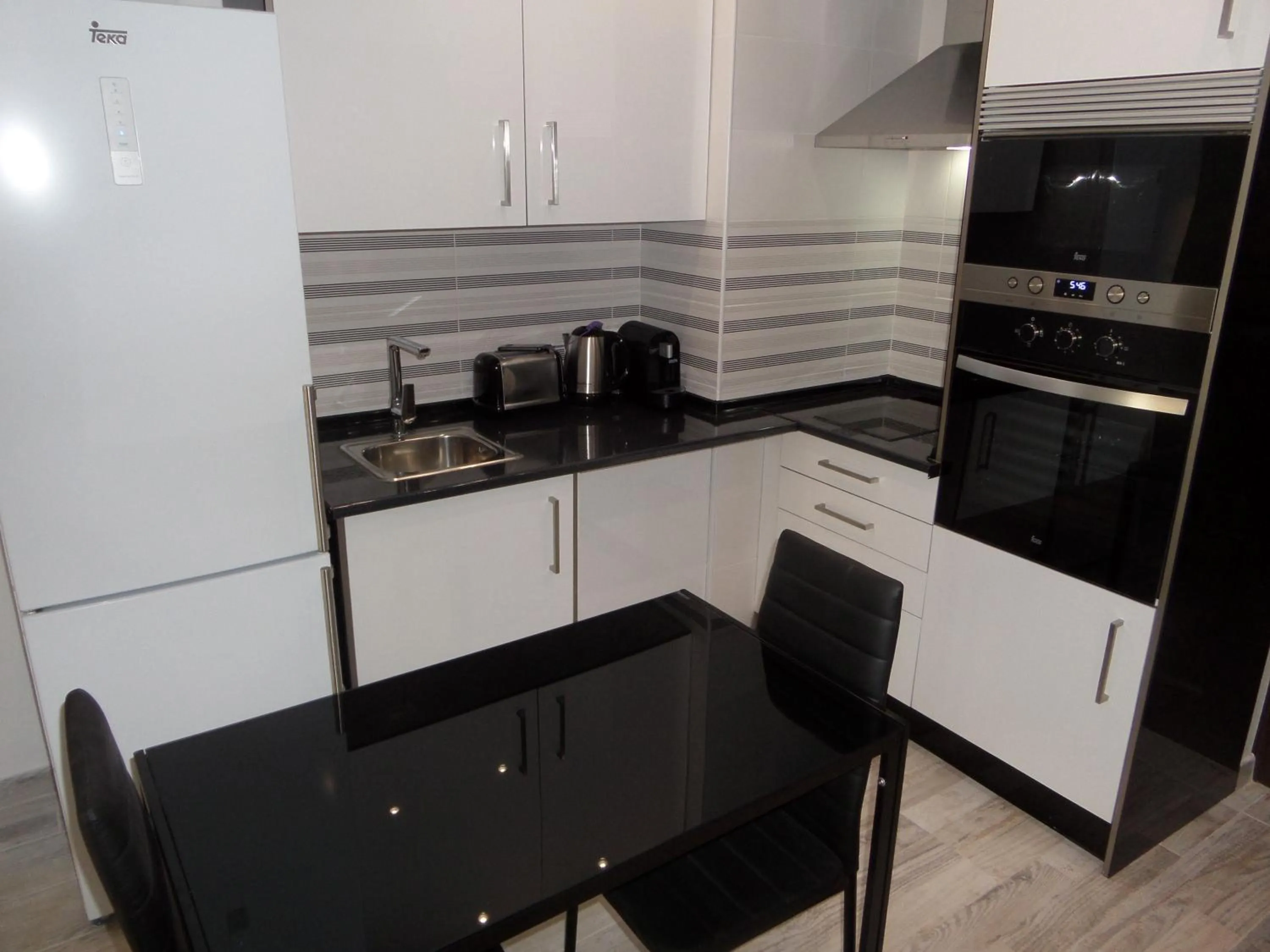 Kitchen or kitchenette in Estudio Clube dos Arcos