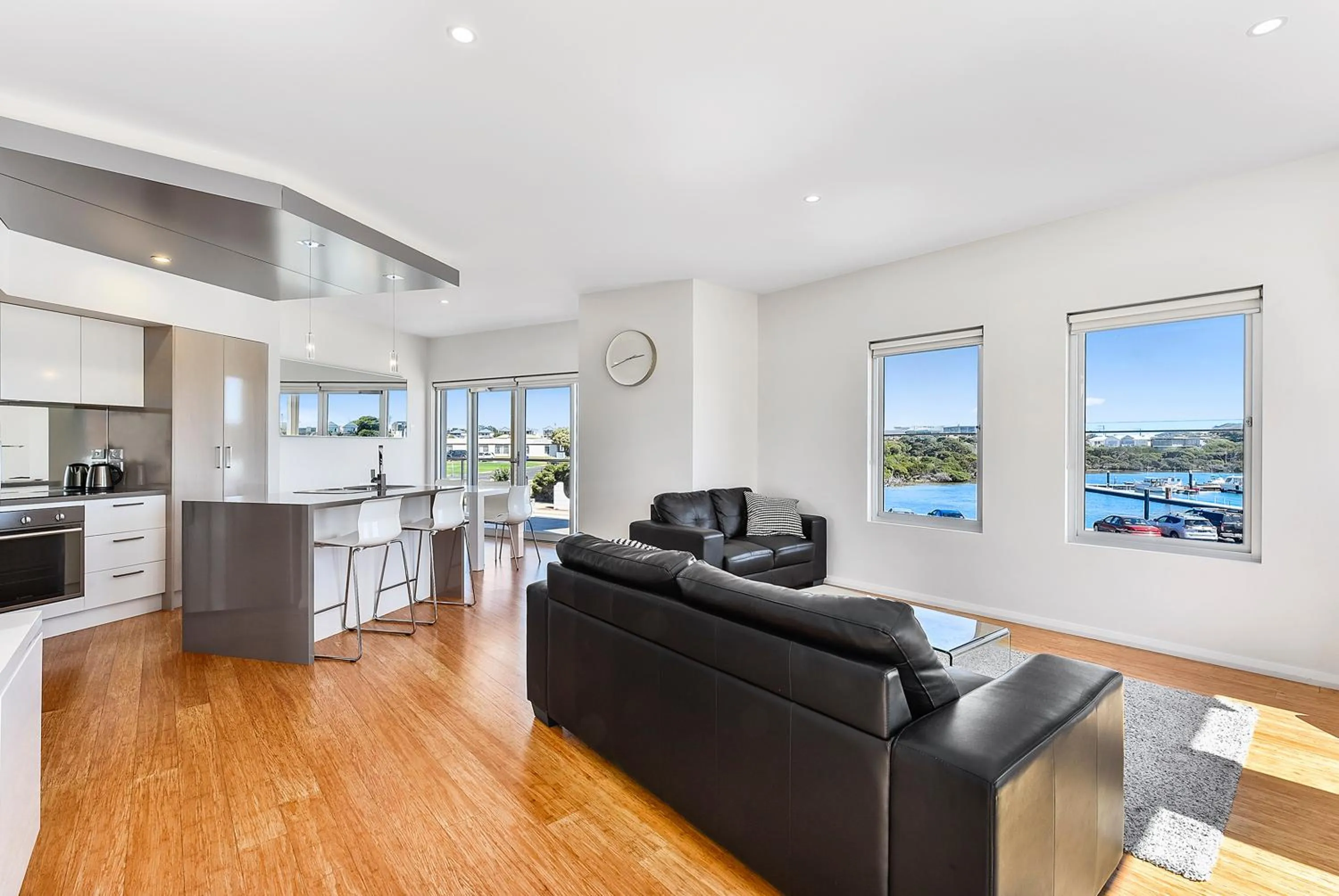 Living room in Robe Marina Accommodation