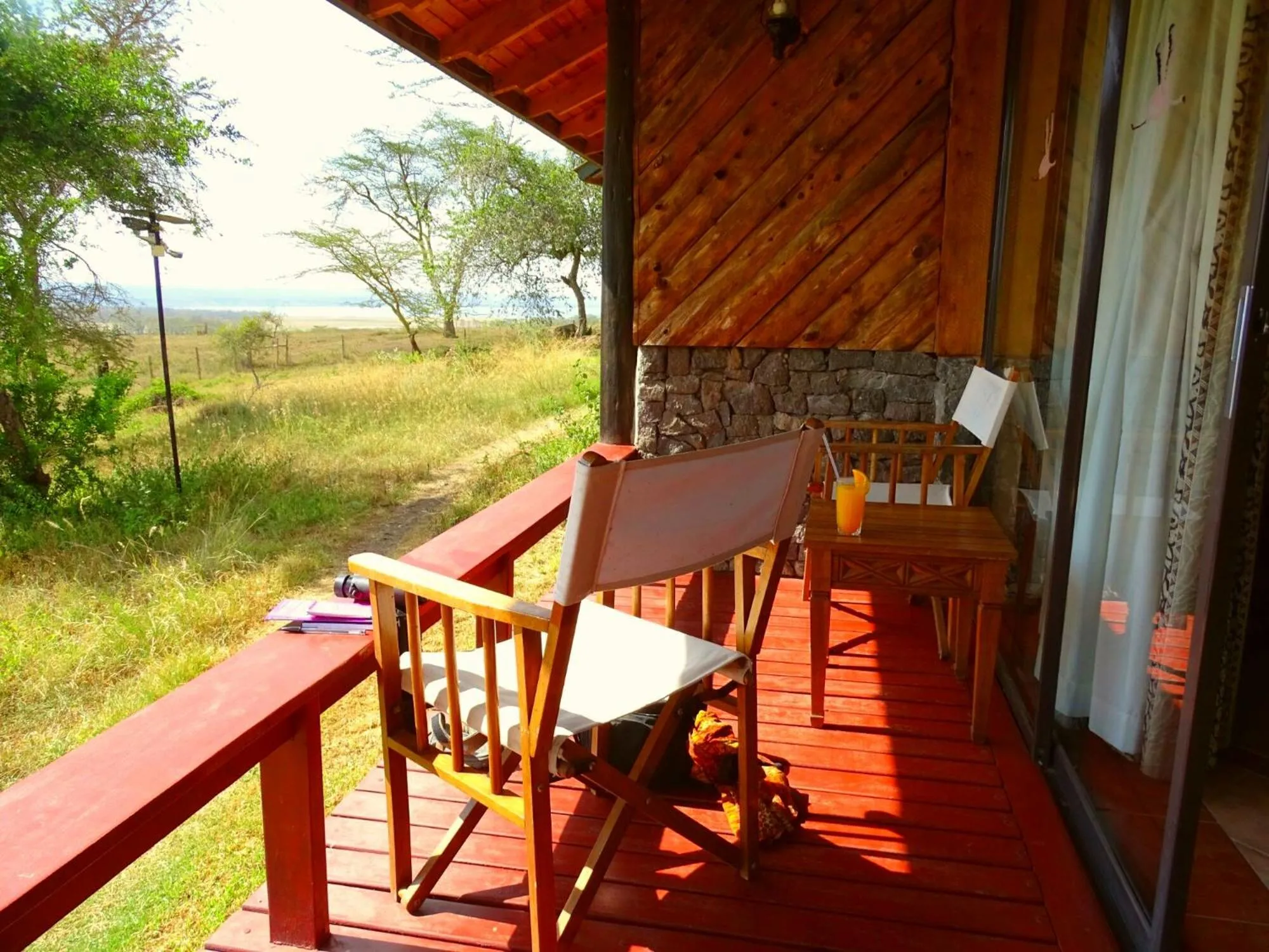 Patio in Lake Nakuru Lodge