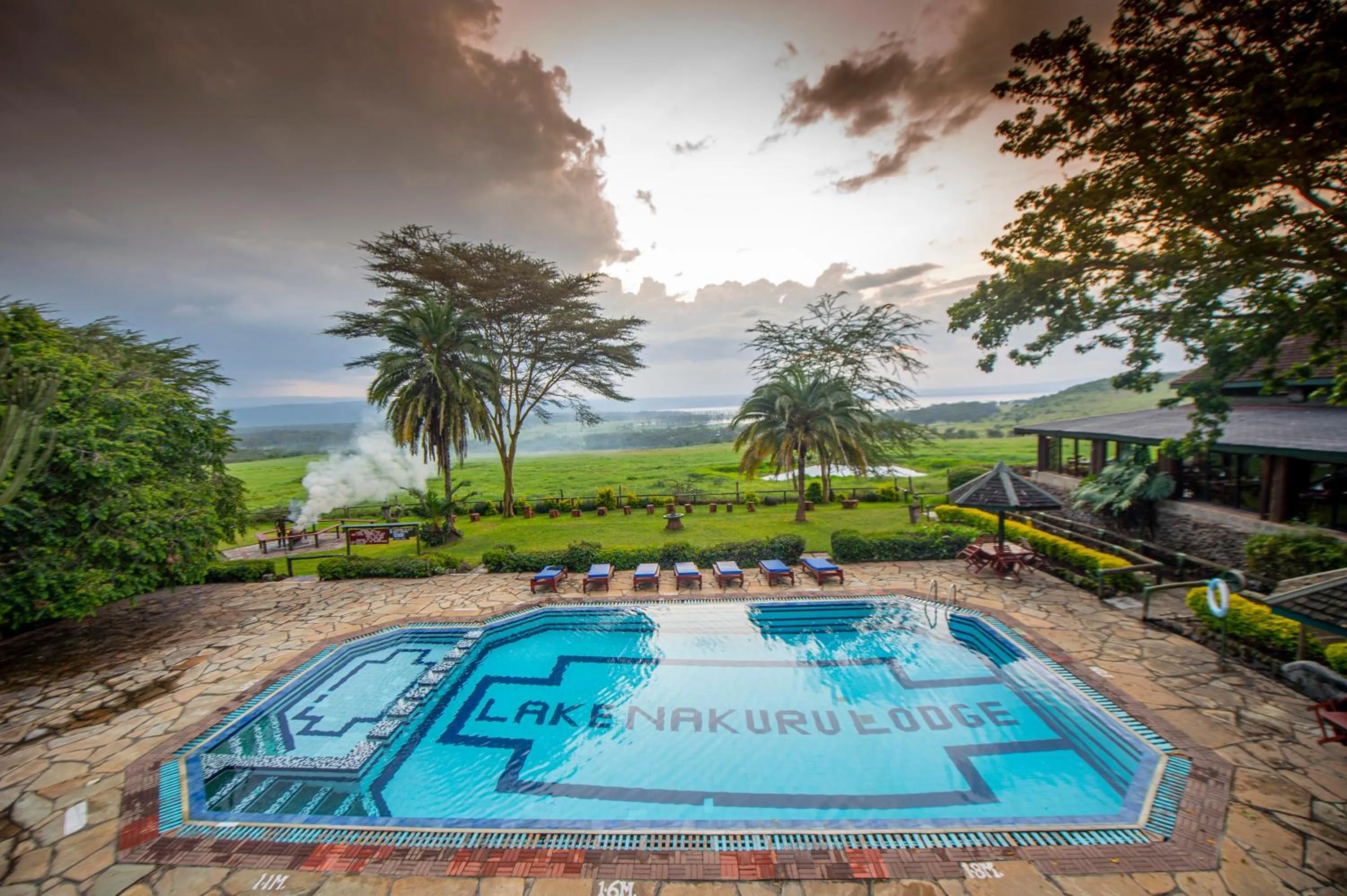 Swimming pool in Lake Nakuru Lodge