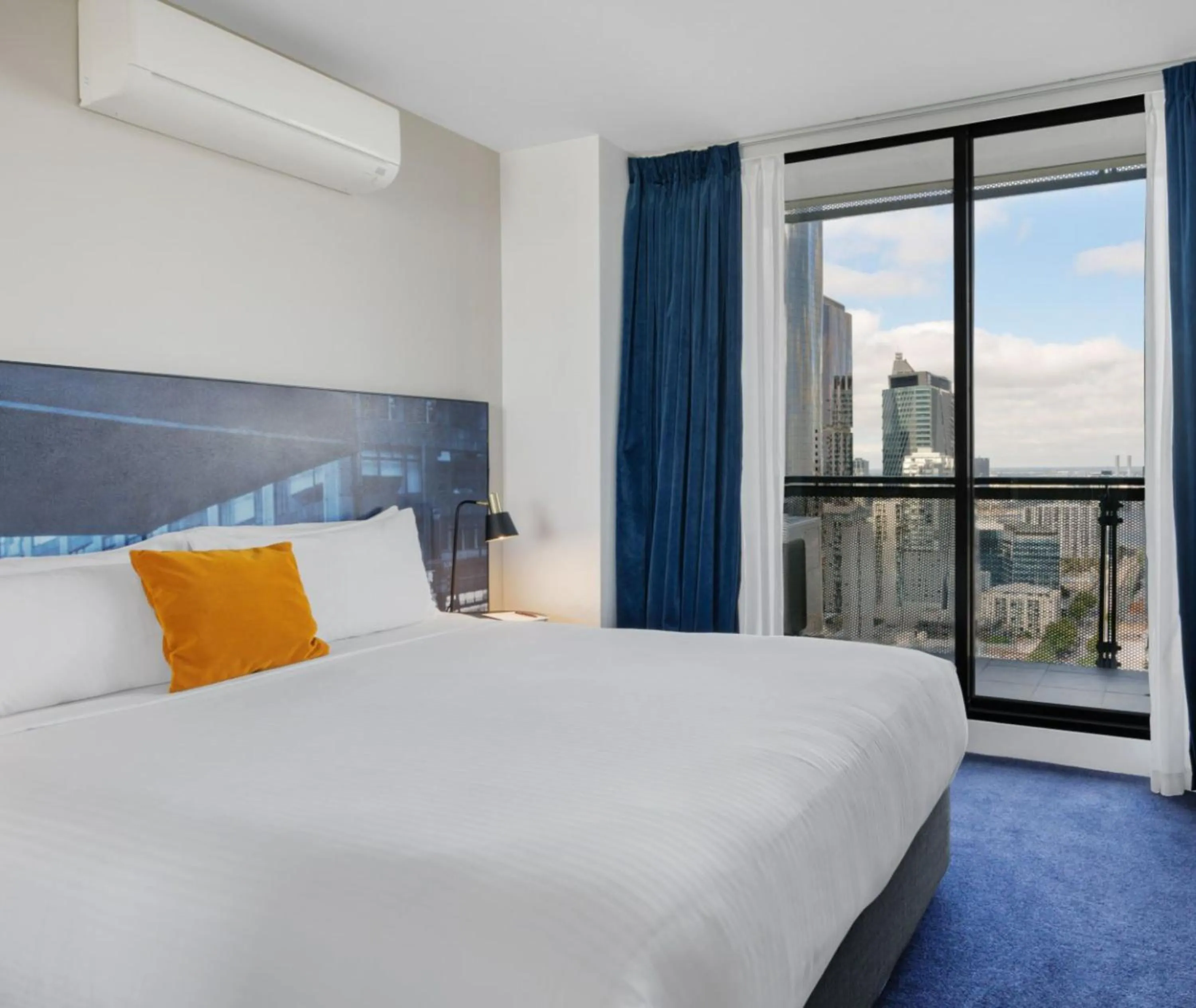 Bed in Avani Melbourne Jazz Corner Residences