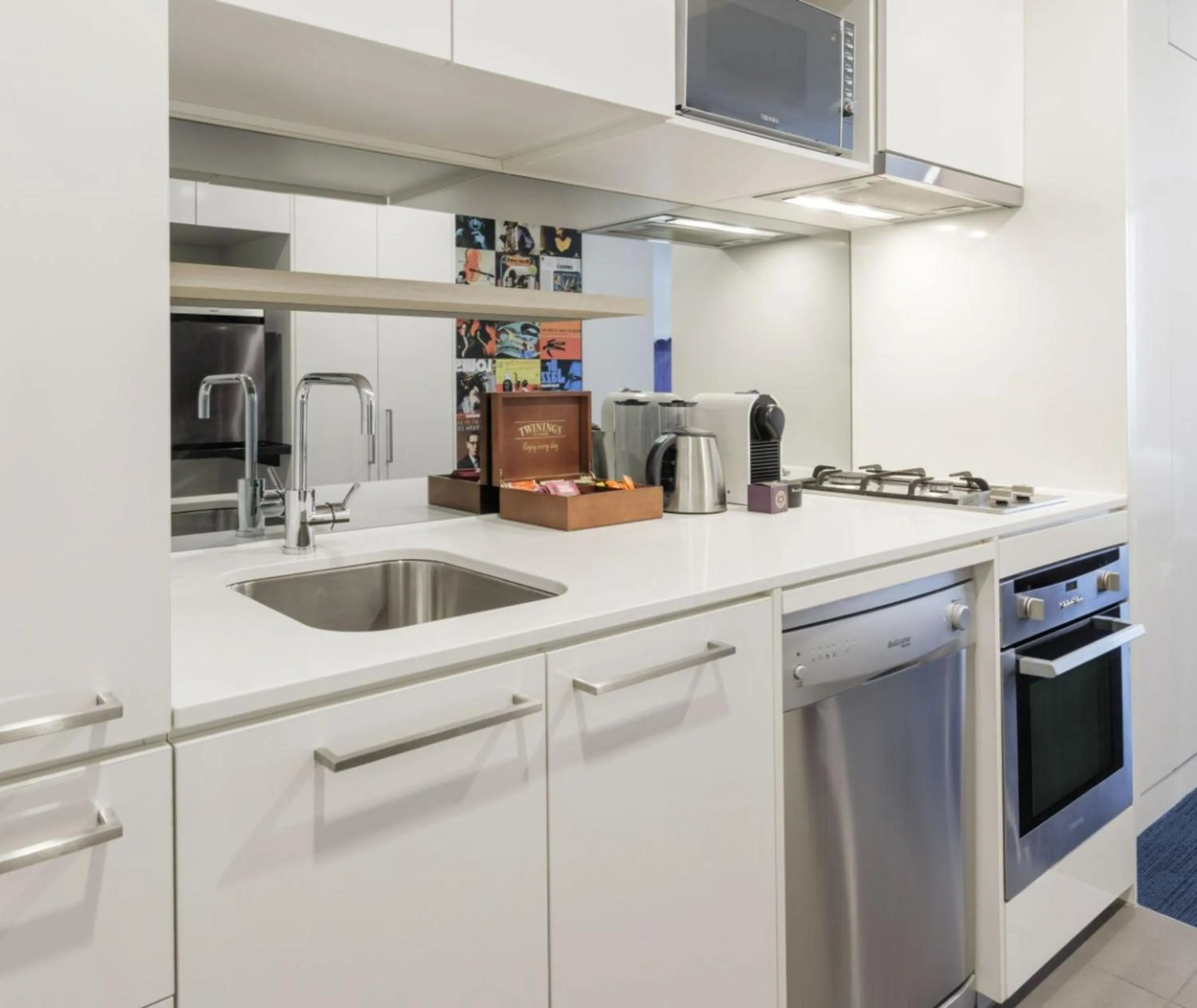 Kitchen or kitchenette in Avani Melbourne Jazz Corner Residences