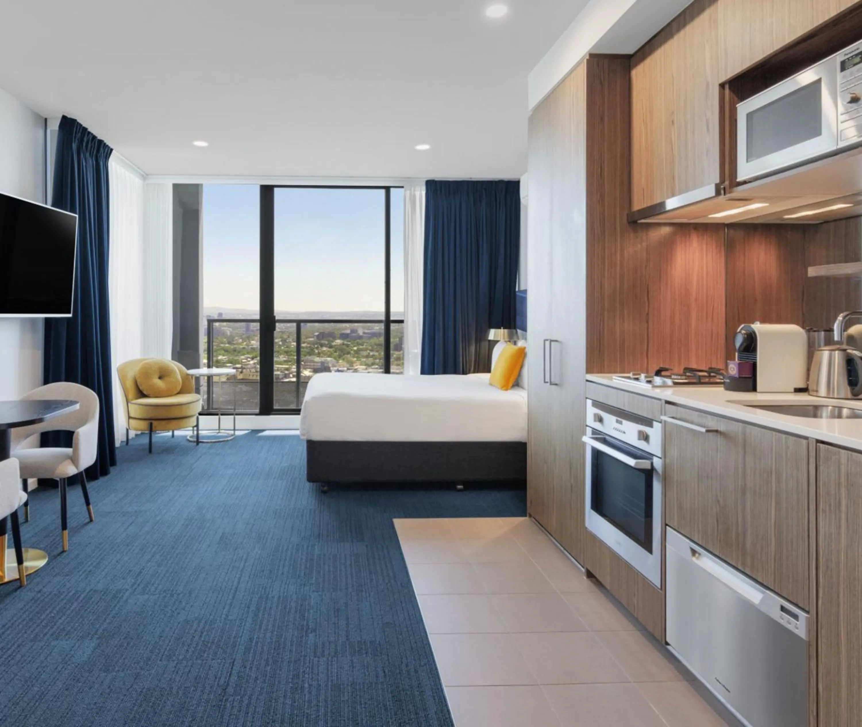 Bed in Avani Melbourne Jazz Corner Residences