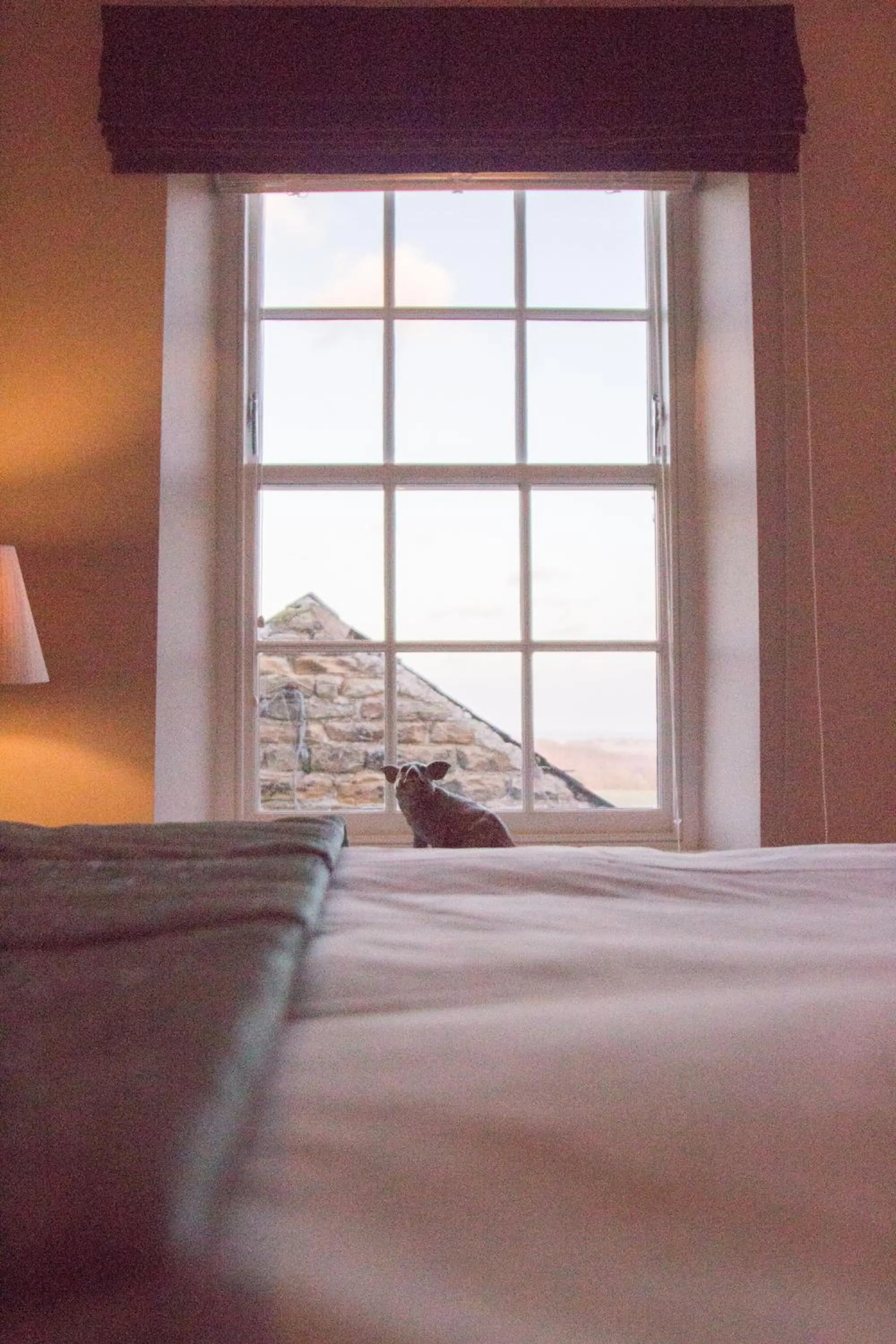 Bed in The Peacock at Barlow