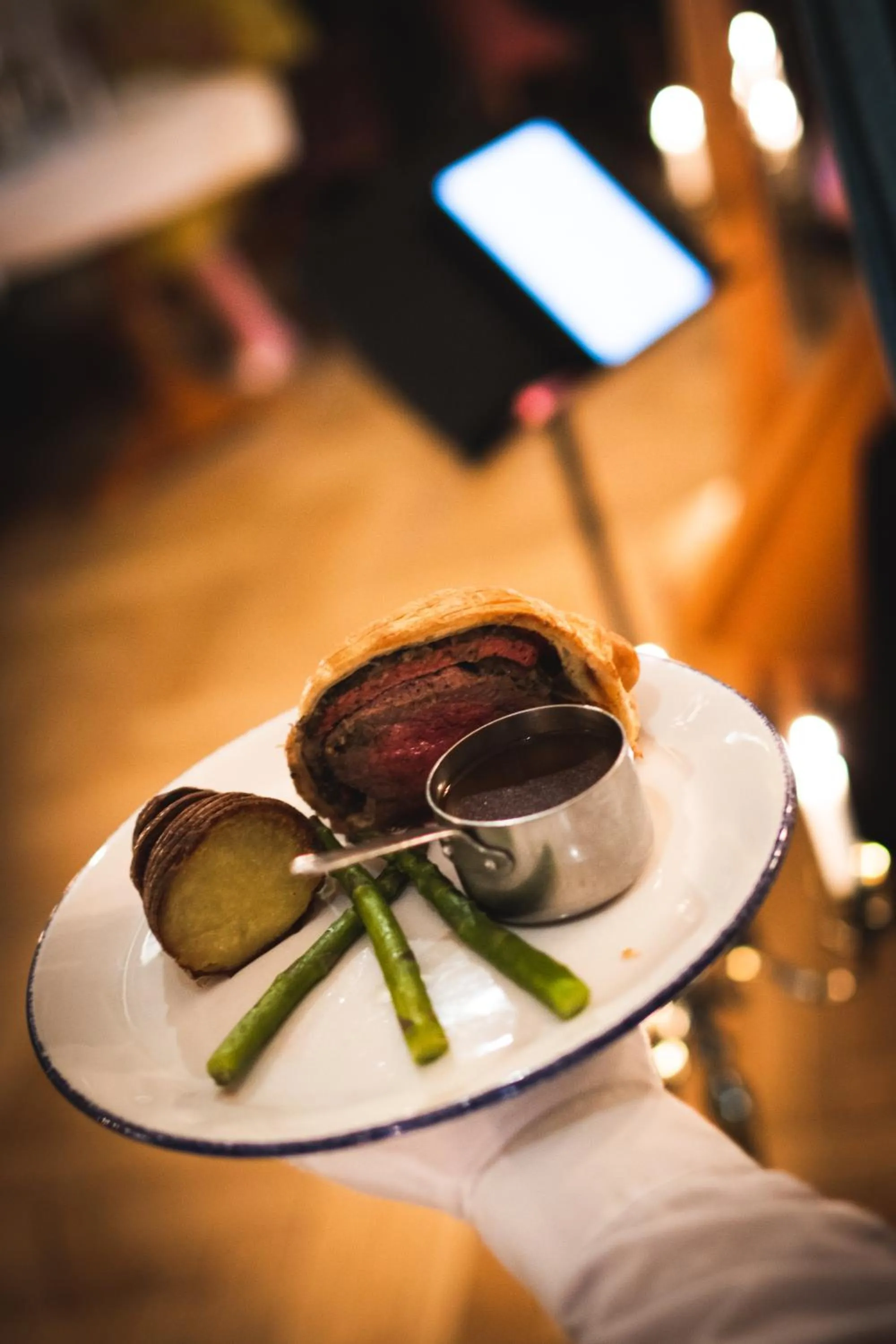 Food and drinks in The Peacock at Barlow