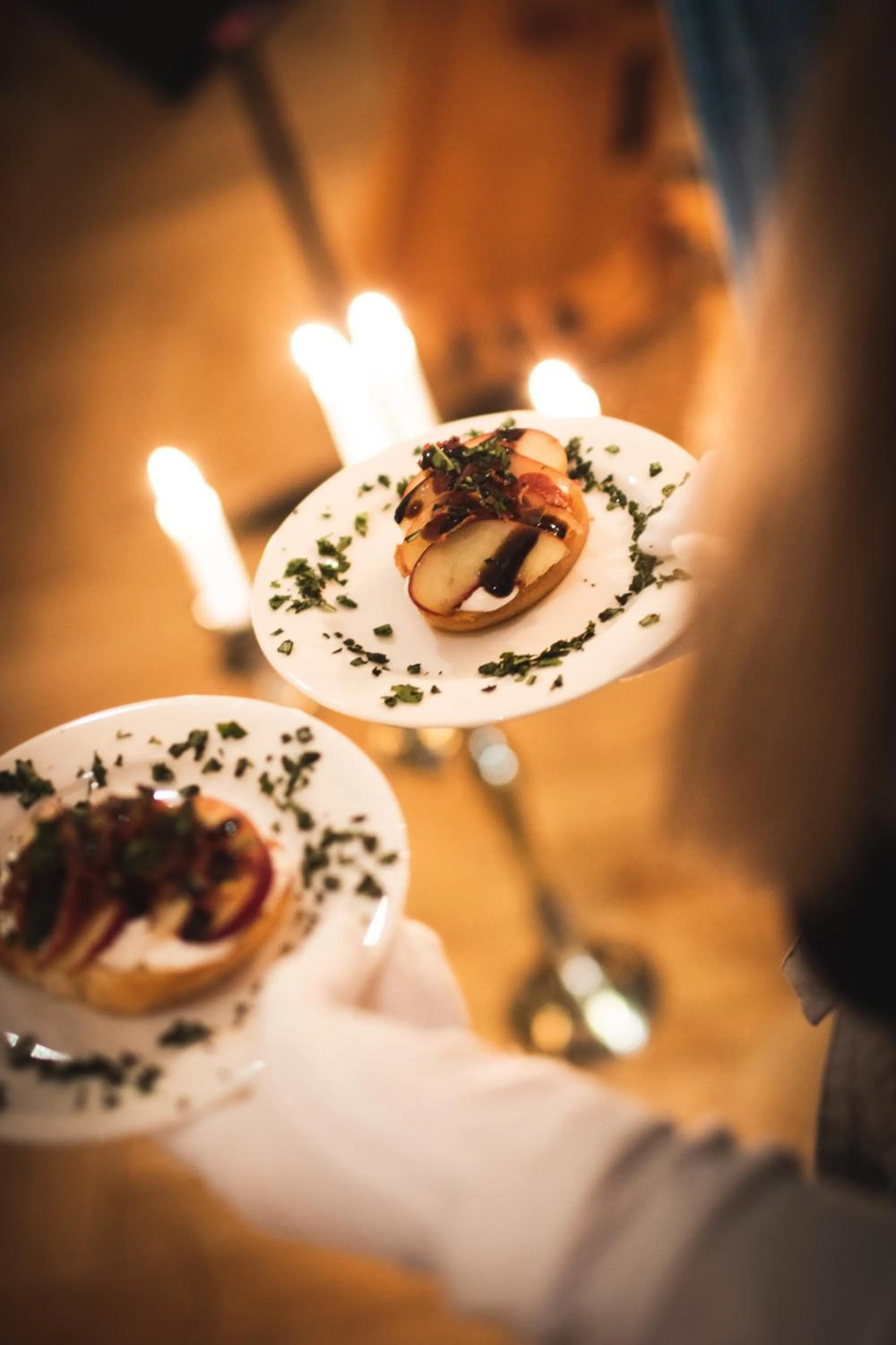 Food and drinks in The Peacock at Barlow