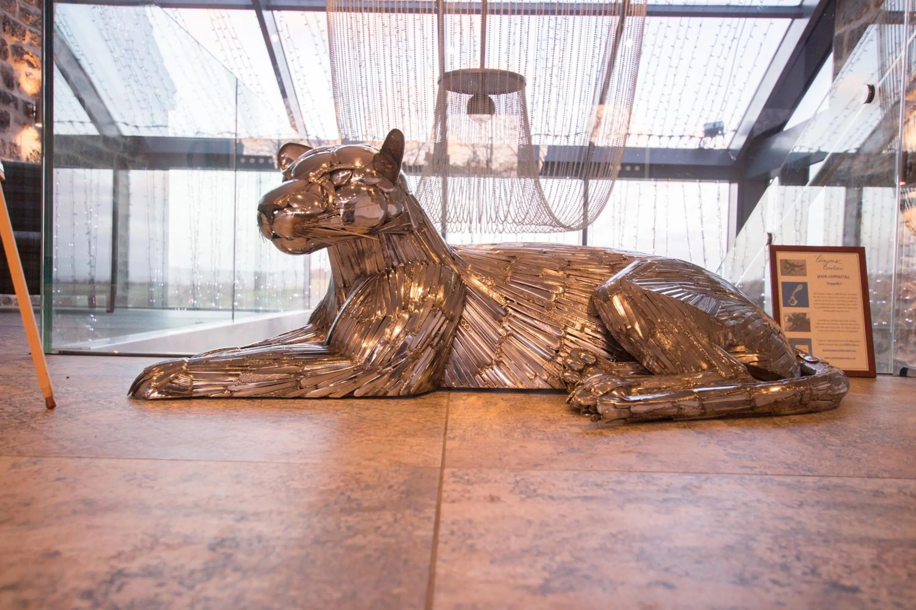 Decorative detail in The Peacock at Barlow