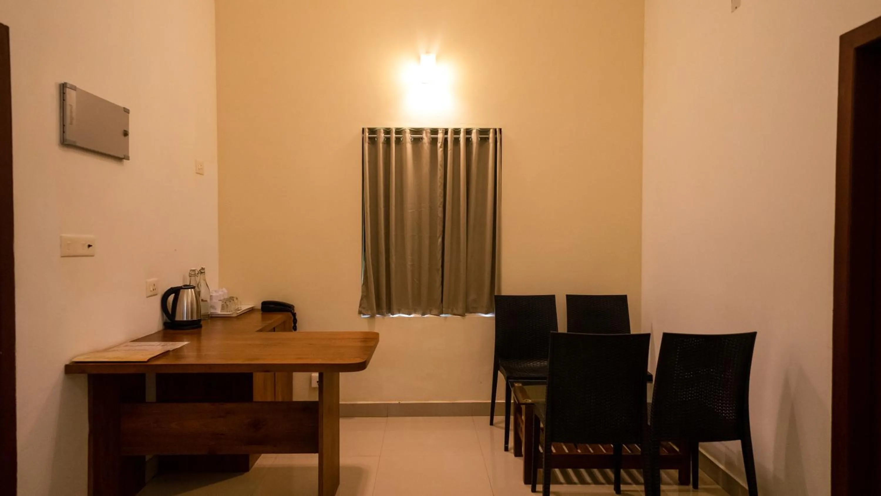 Dining area in Vythiri Holiday Resort, Wayanad