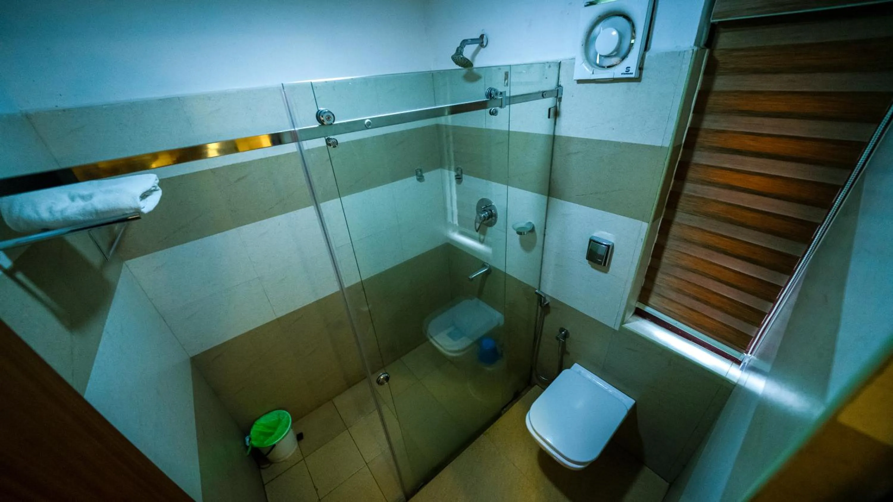 Shower in Vythiri Holiday Resort, Wayanad