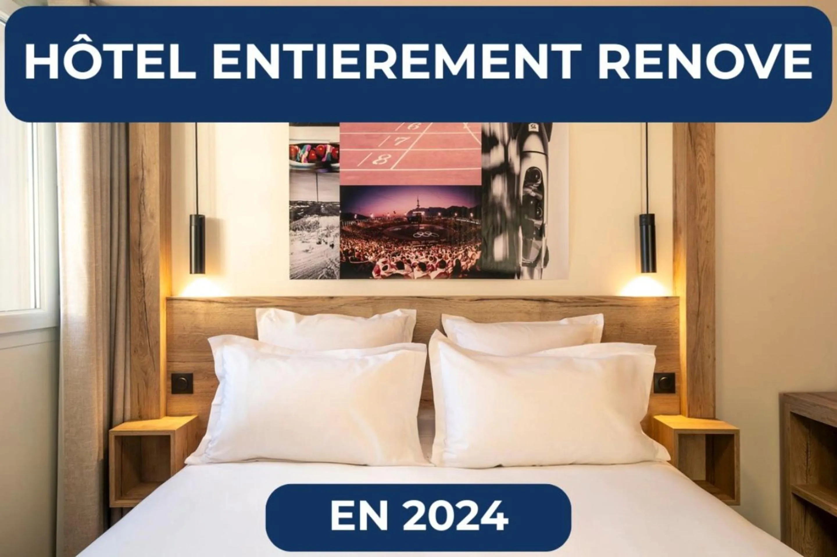 Property building, Bed in Best Western Kobalt Annecy Nord - Epagny