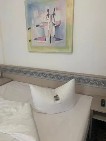 Bed in Hotel Schwarzes Ross Siebenlehn