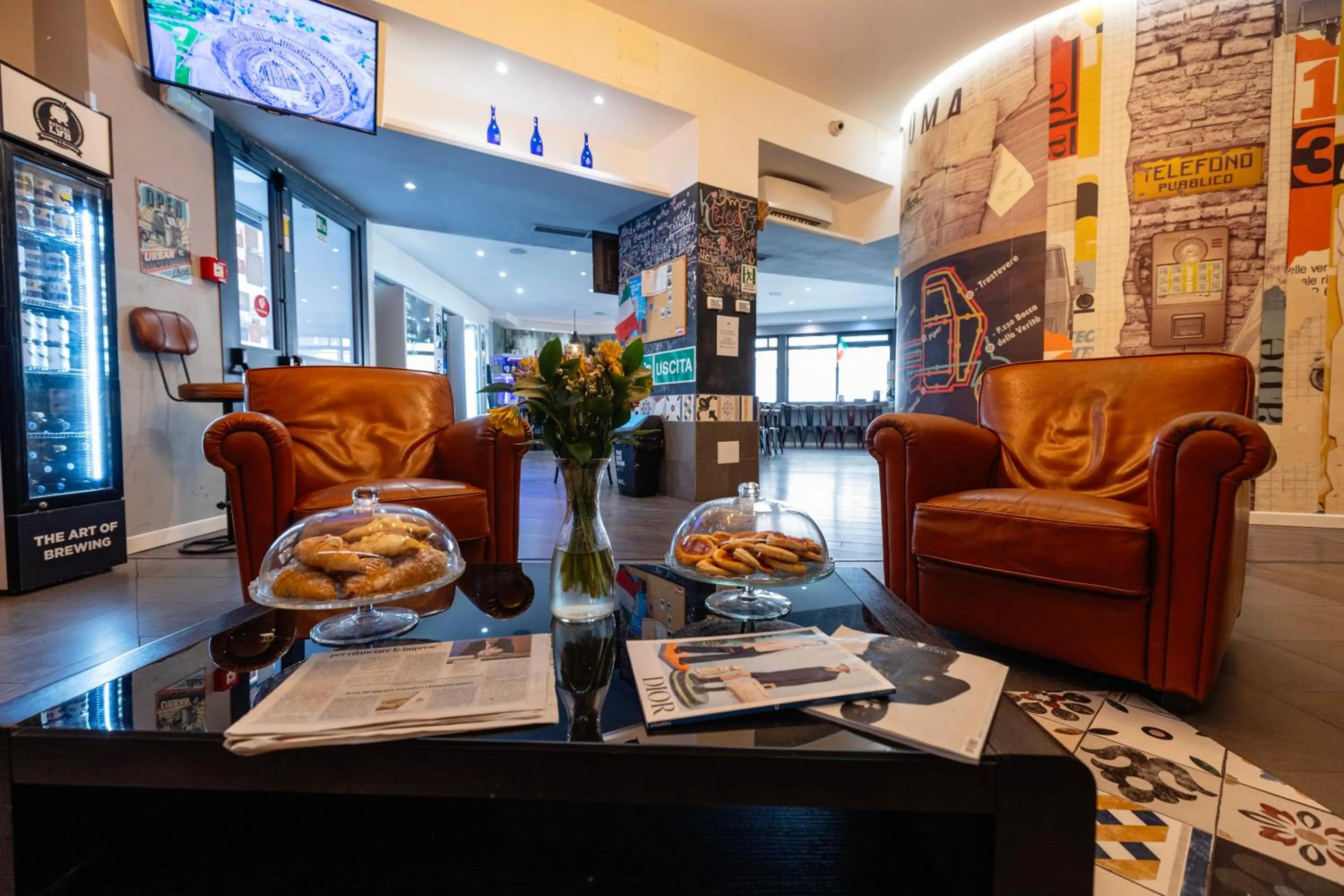 Lobby or reception in Hostel Trastevere