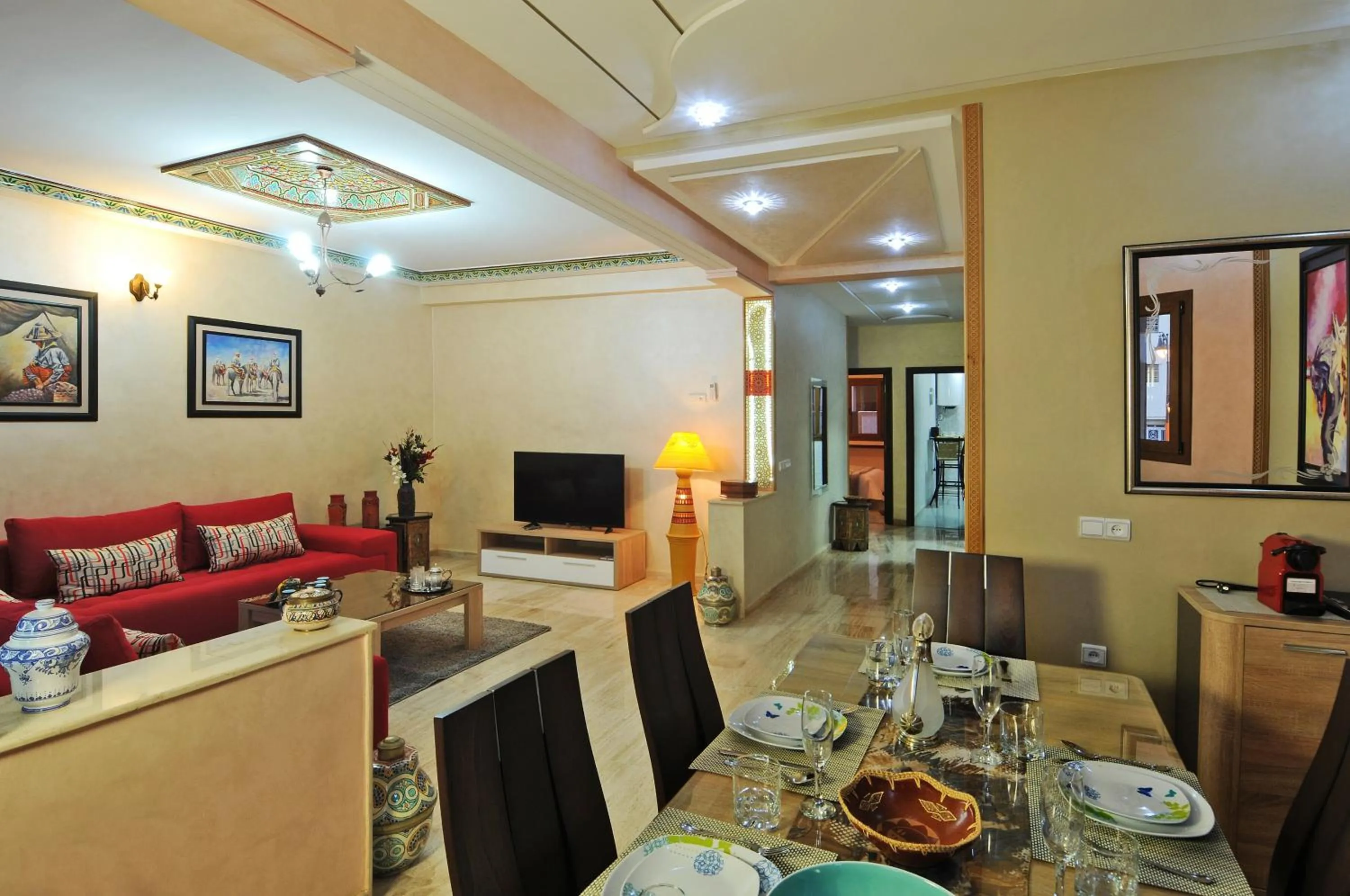 Dining area in Aparthotel Les Oliviers Suites & Spa