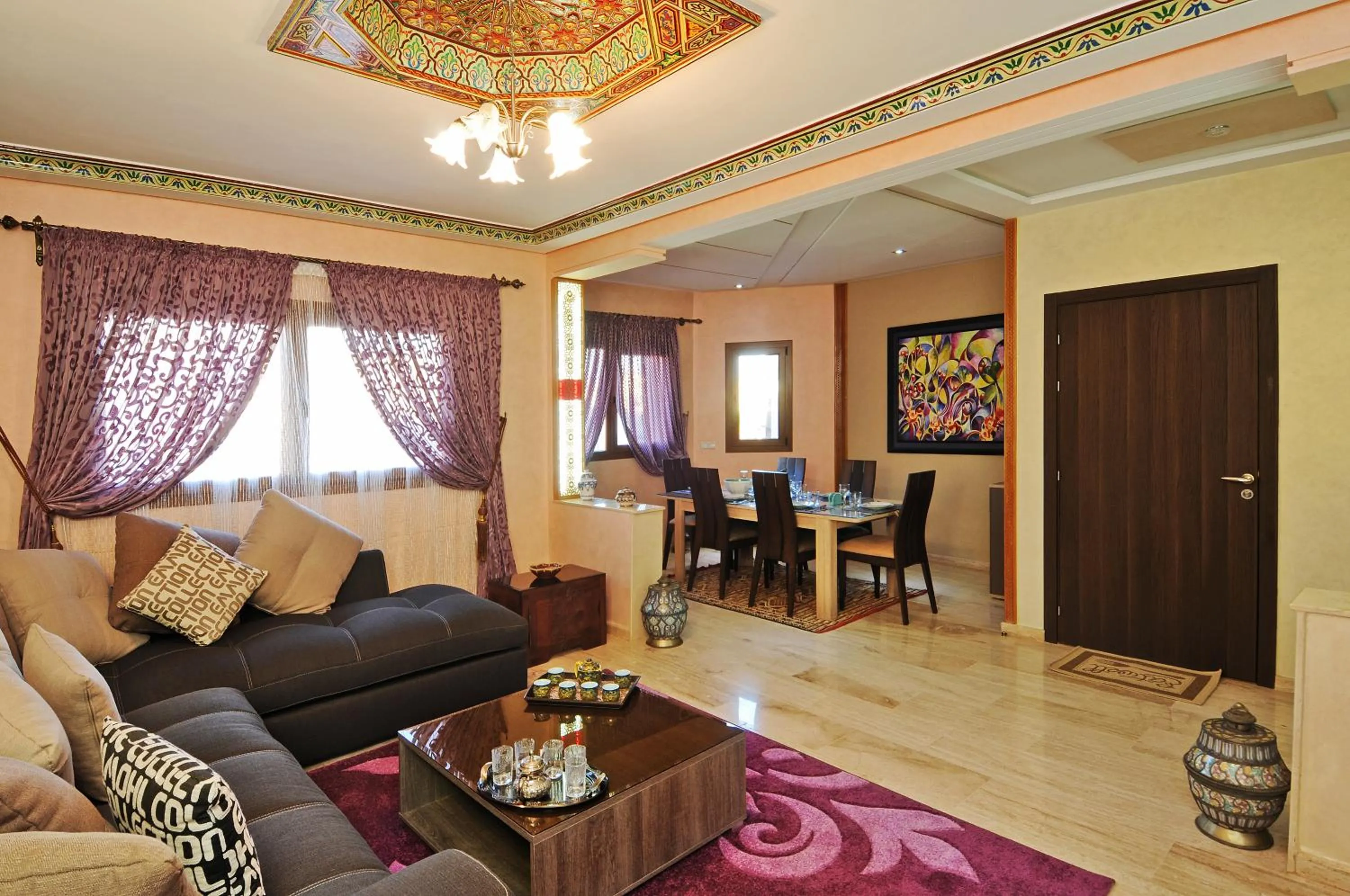 Living room in Aparthotel Les Oliviers Suites & Spa