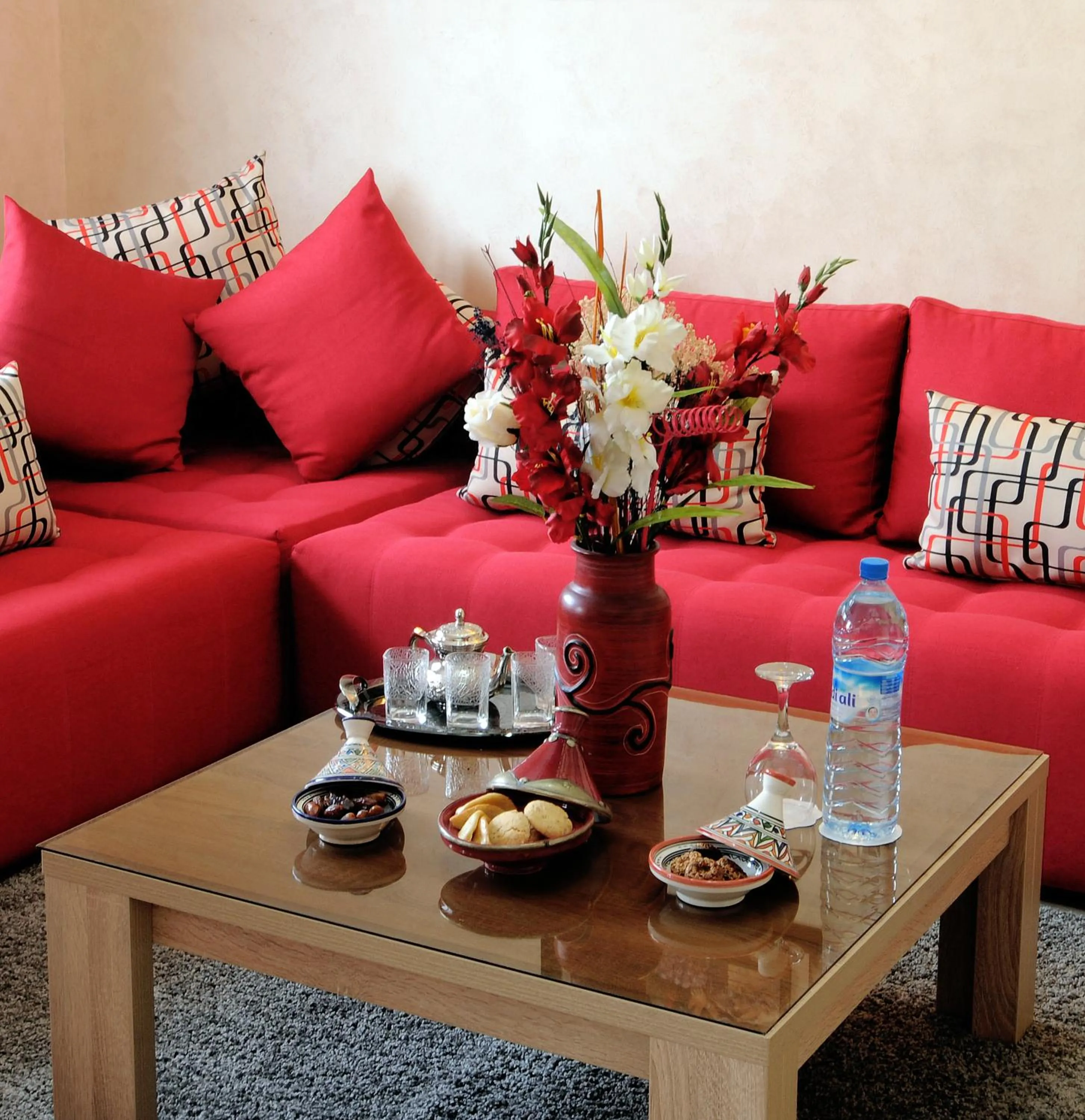 Living room in Aparthotel Les Oliviers Suites & Spa