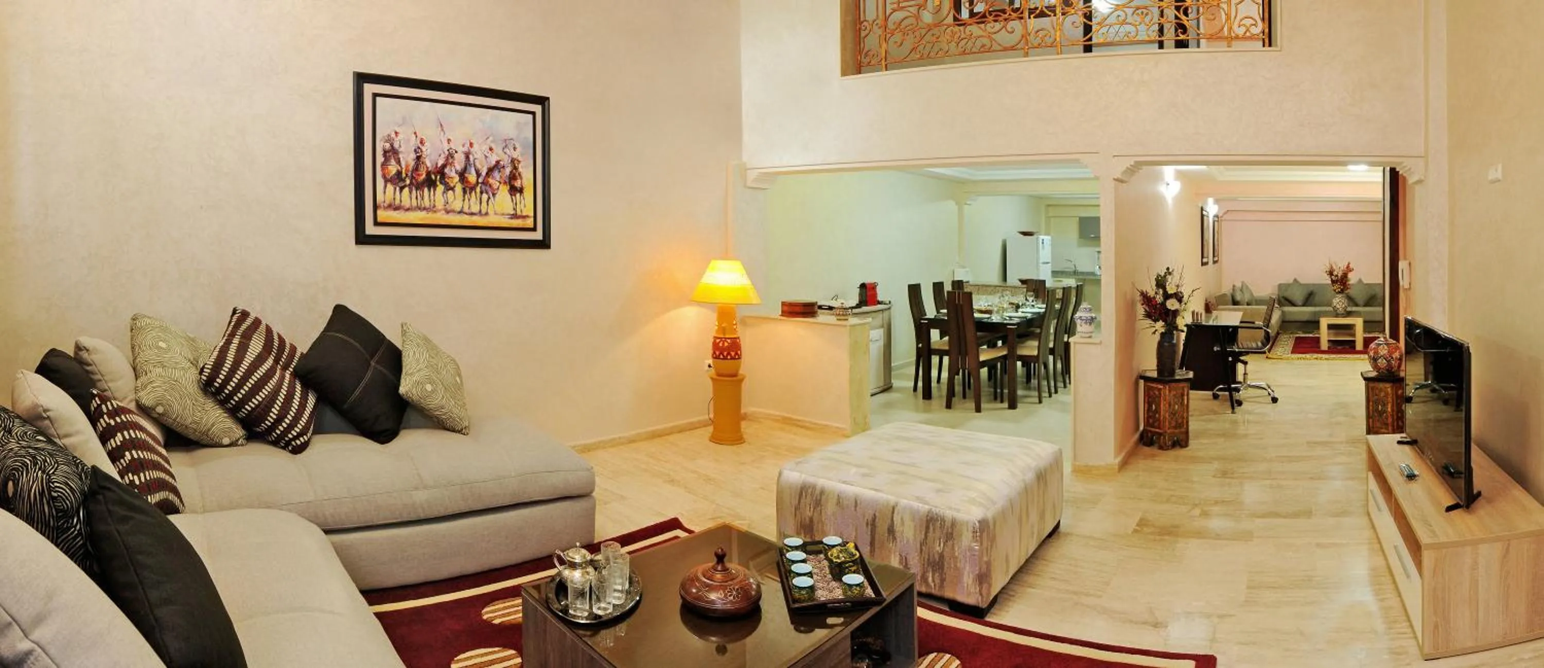 Seating area in Aparthotel Les Oliviers Suites & Spa