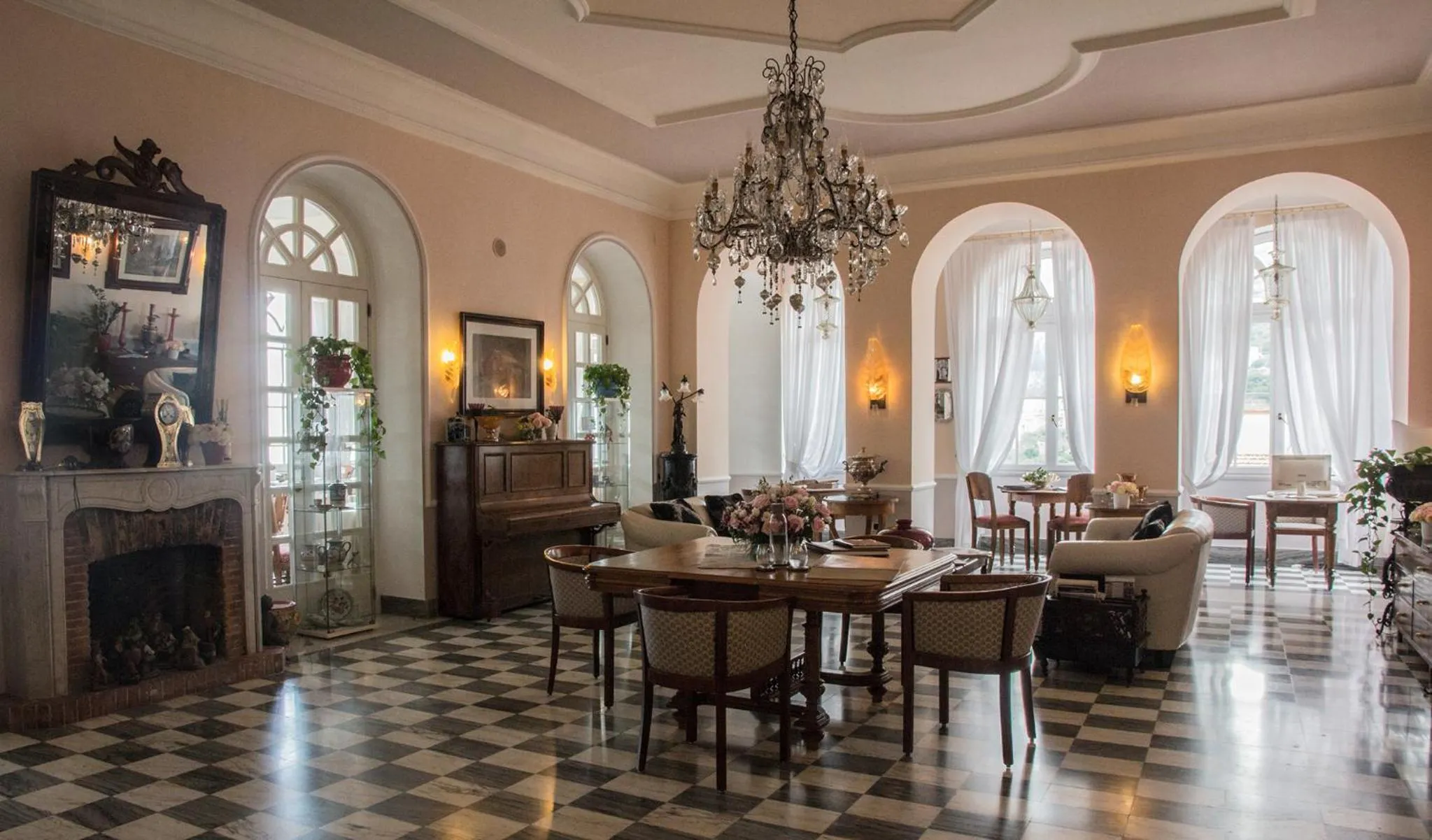 Decorative detail in Hotel Villa Maria