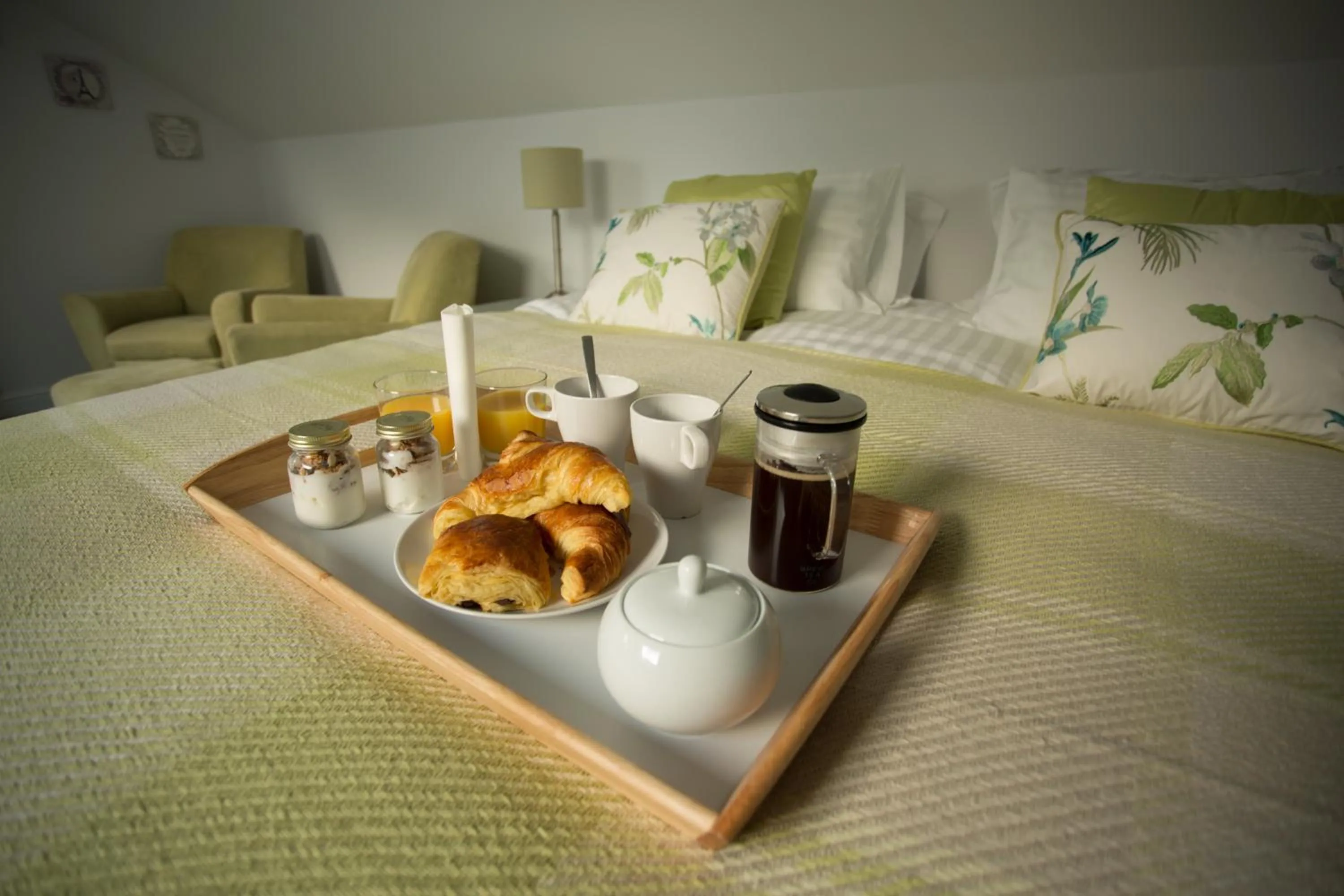 Food and drinks, Bed in Rooms At Aysgarth ,Town Ends