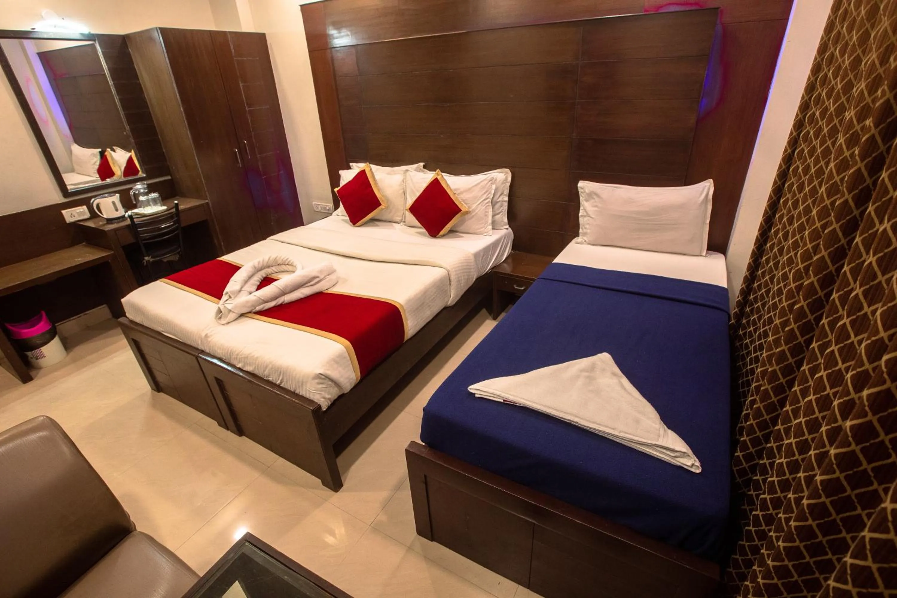Bed in Orion Residency Hotel Near Chennai Central Railway Station