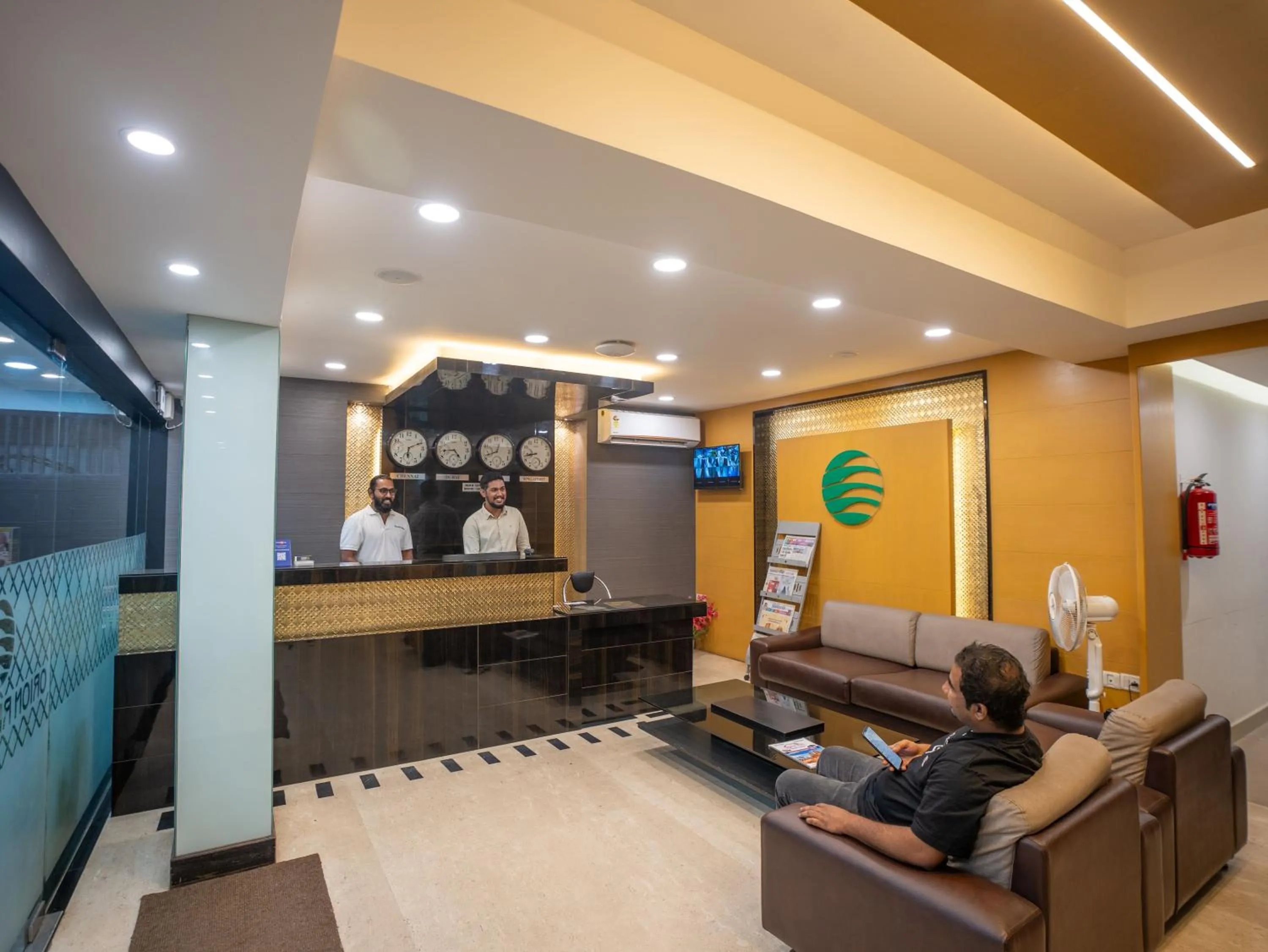 Lobby or reception in Orion Residency Hotel Near Chennai Central Railway Station