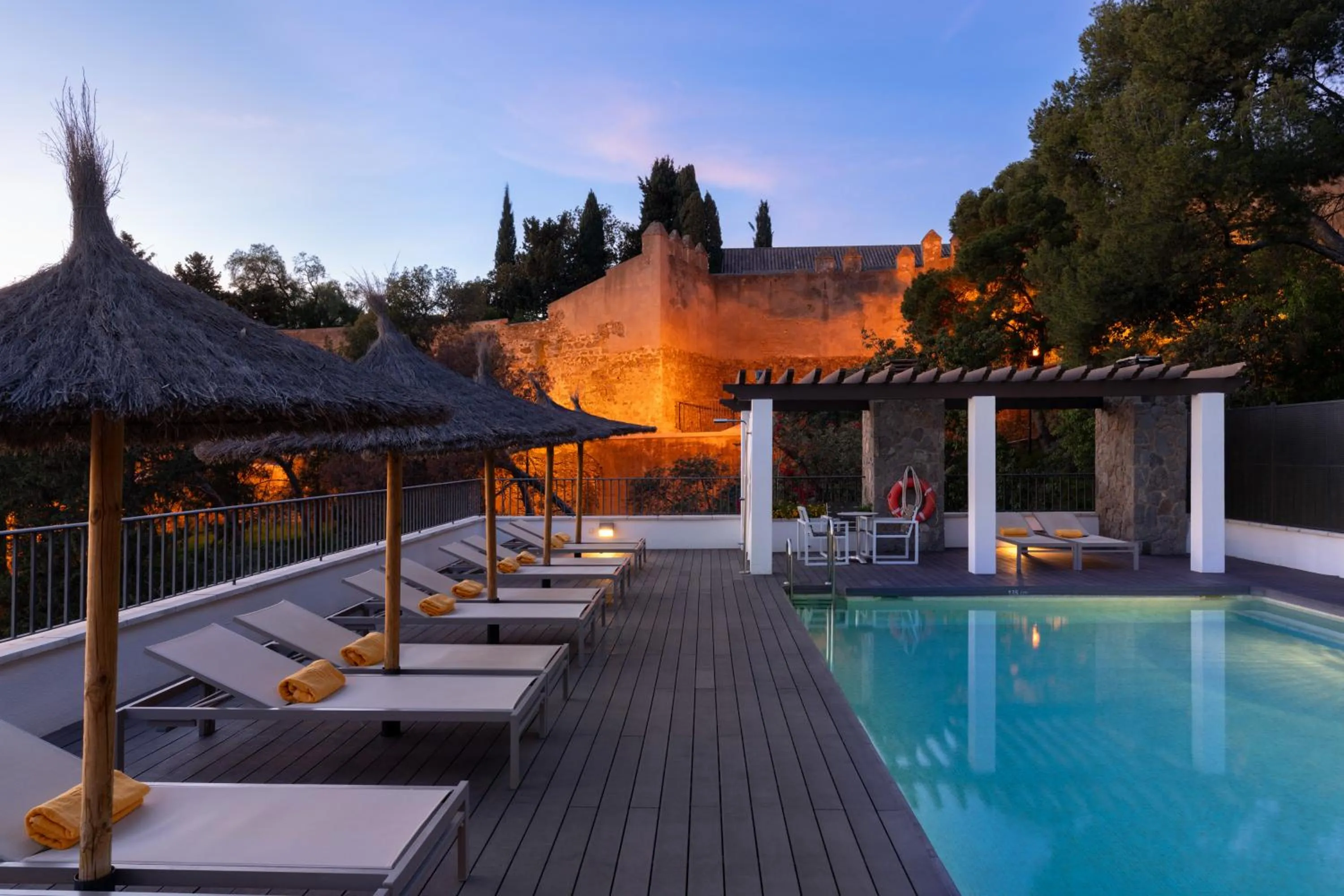 Swimming pool in Parador de Málaga Gibralfaro