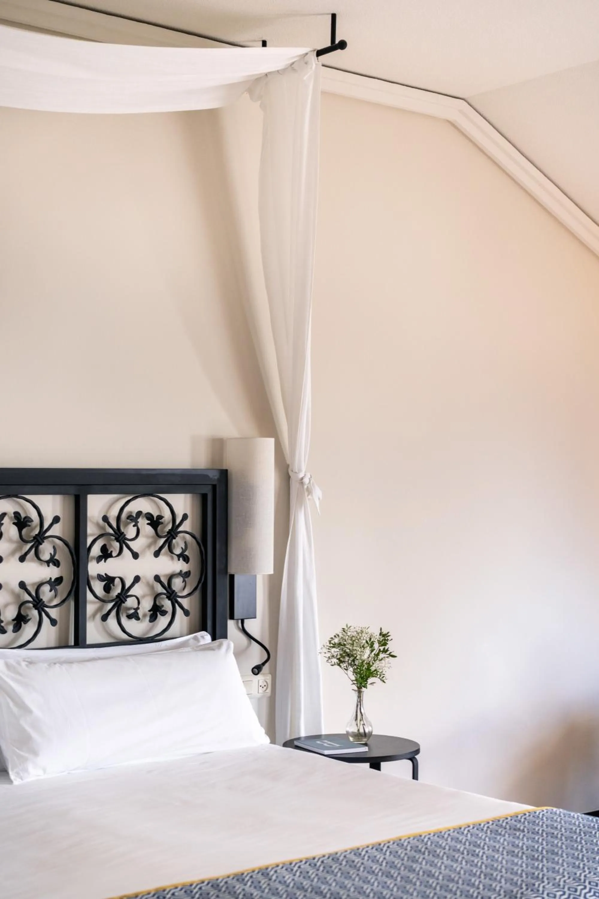 Decorative detail, Bed in Parador de Málaga Gibralfaro