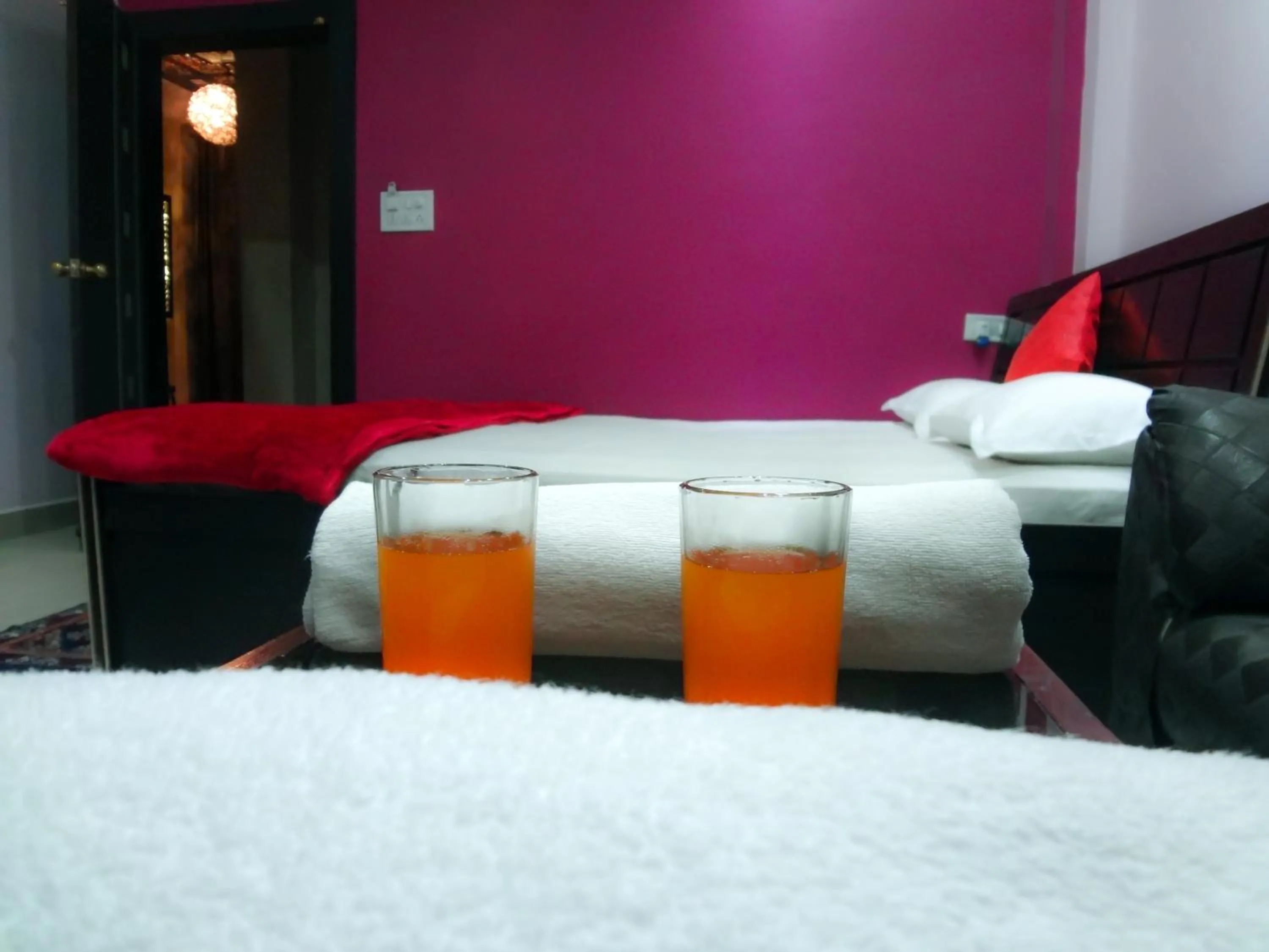 Bed in Hotel Parvati Palace Sehore