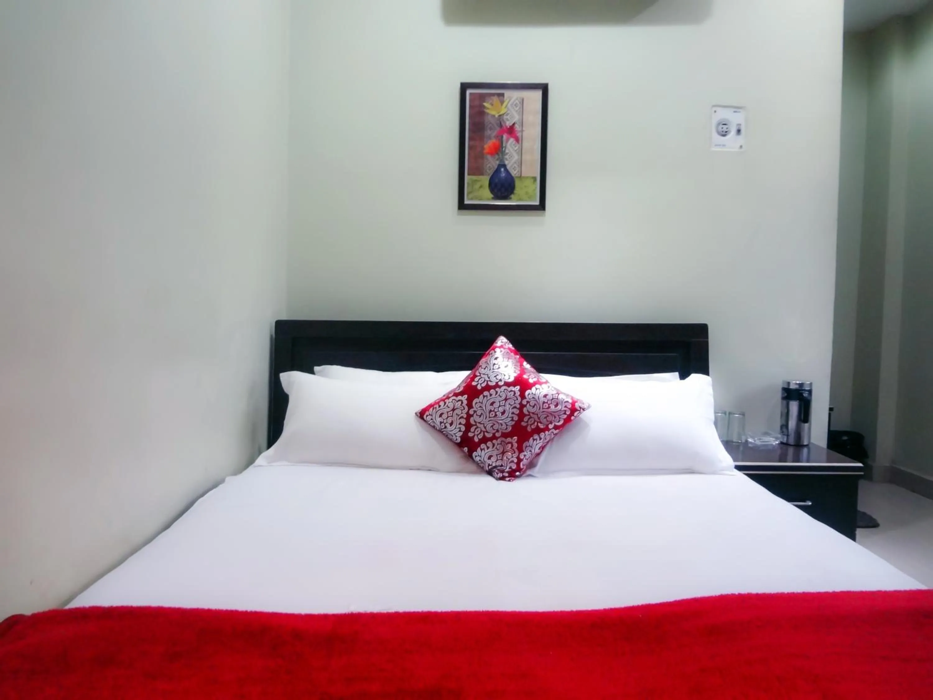 Bed in Hotel Parvati Palace Sehore