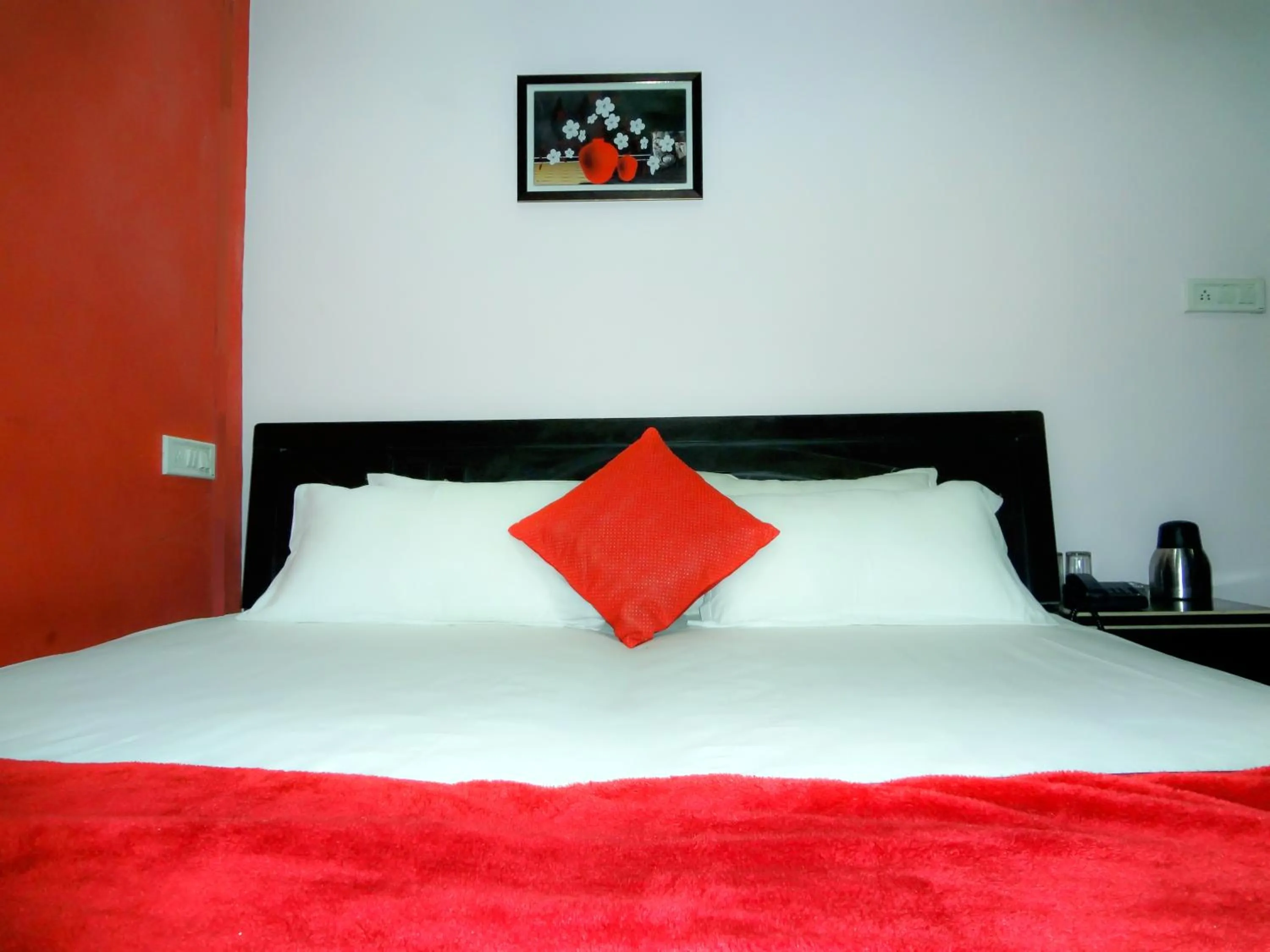 Bed in Hotel Parvati Palace Sehore