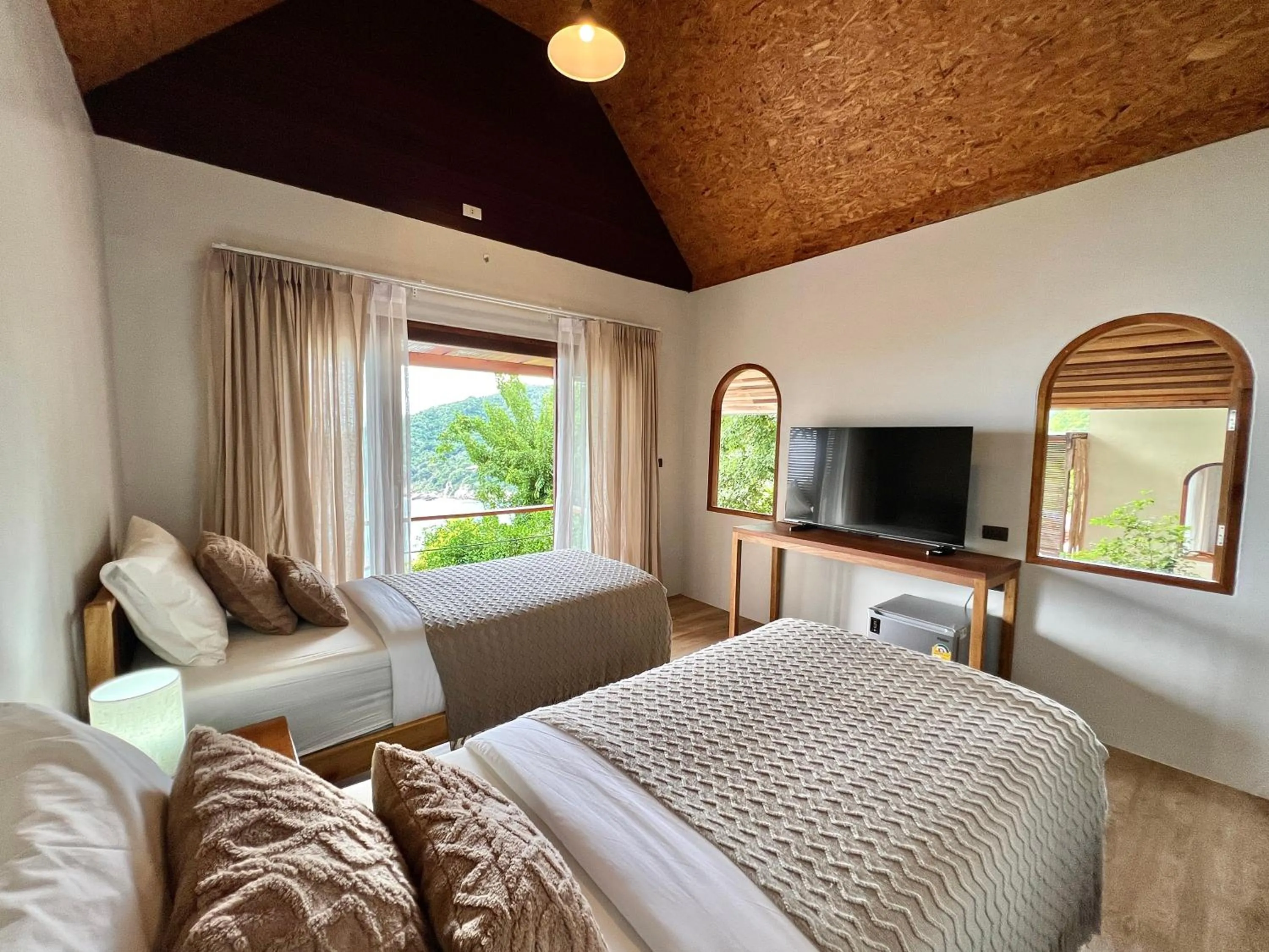 Bed in Baan Talay Resort & Yoga